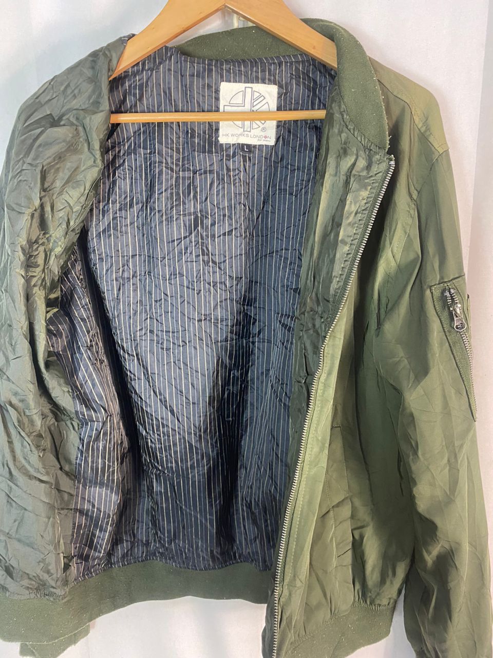 Designer Hk works london for men Bomber zipper jacket Size US M / EU 48-50 / 2 - 7 Thumbnail