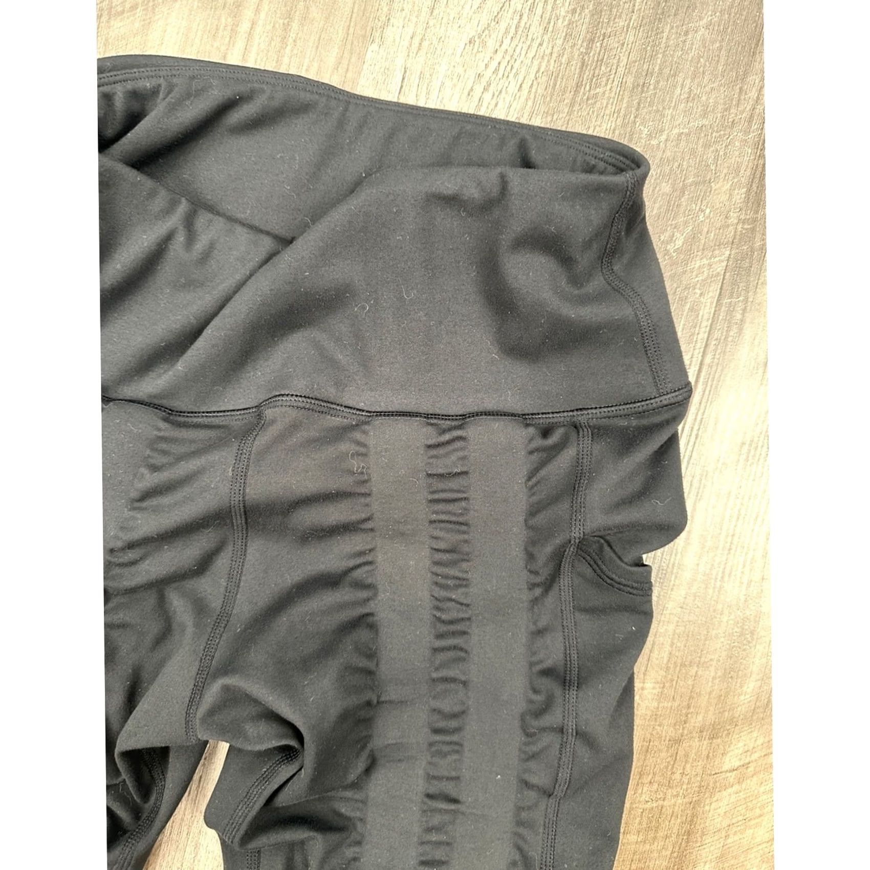 Vintage Sweetflexx High Rise Pockets Full Length Resistance Leggings Black Women 6 Regular Stretch Compression XS? Size 28" / US 6 / IT 42 - 5 Thumbnail