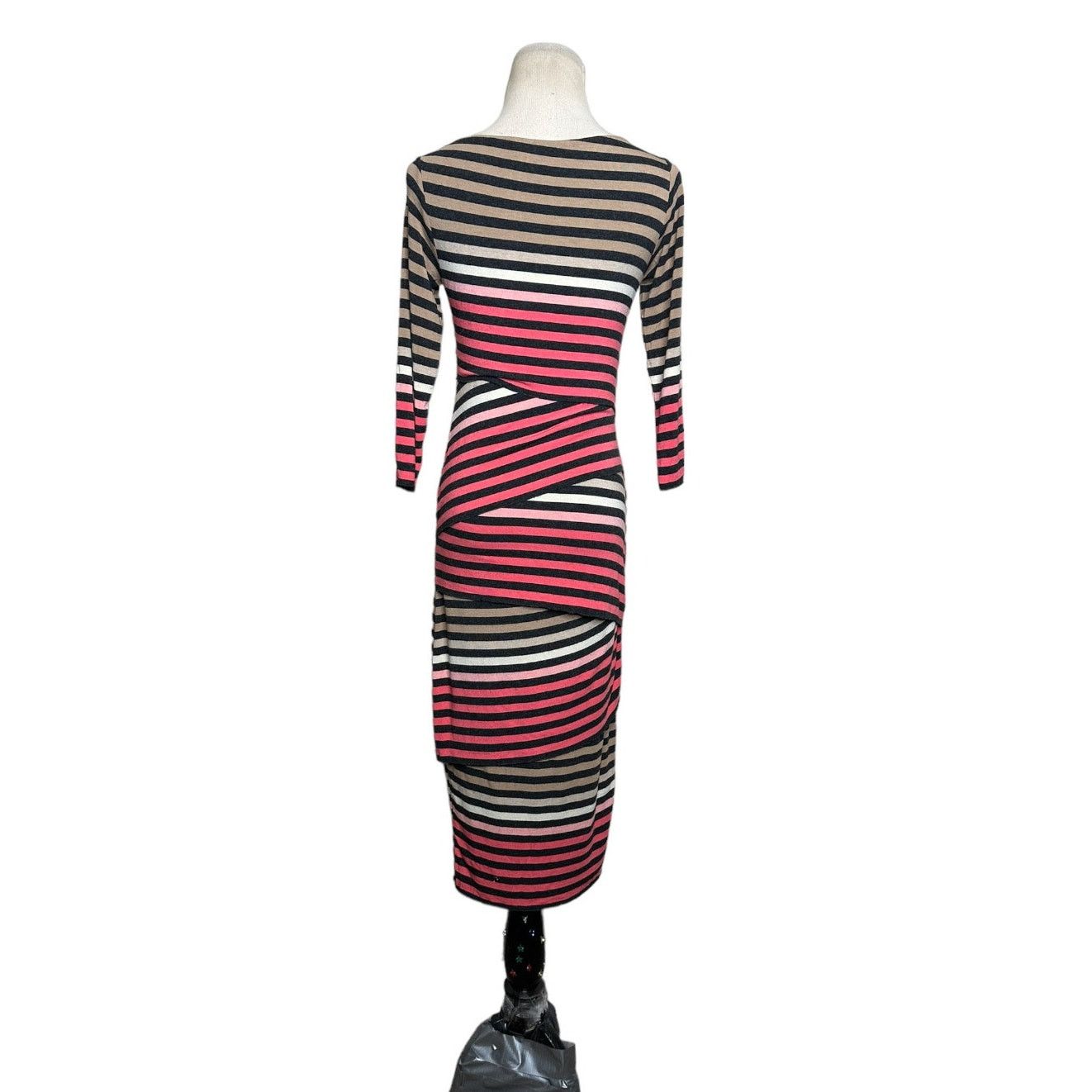 Bailey 44 Bailey/44 Striped Knit Column Midi Dress Size S Size S / US 4 / IT 40 - 2 Thumbnail
