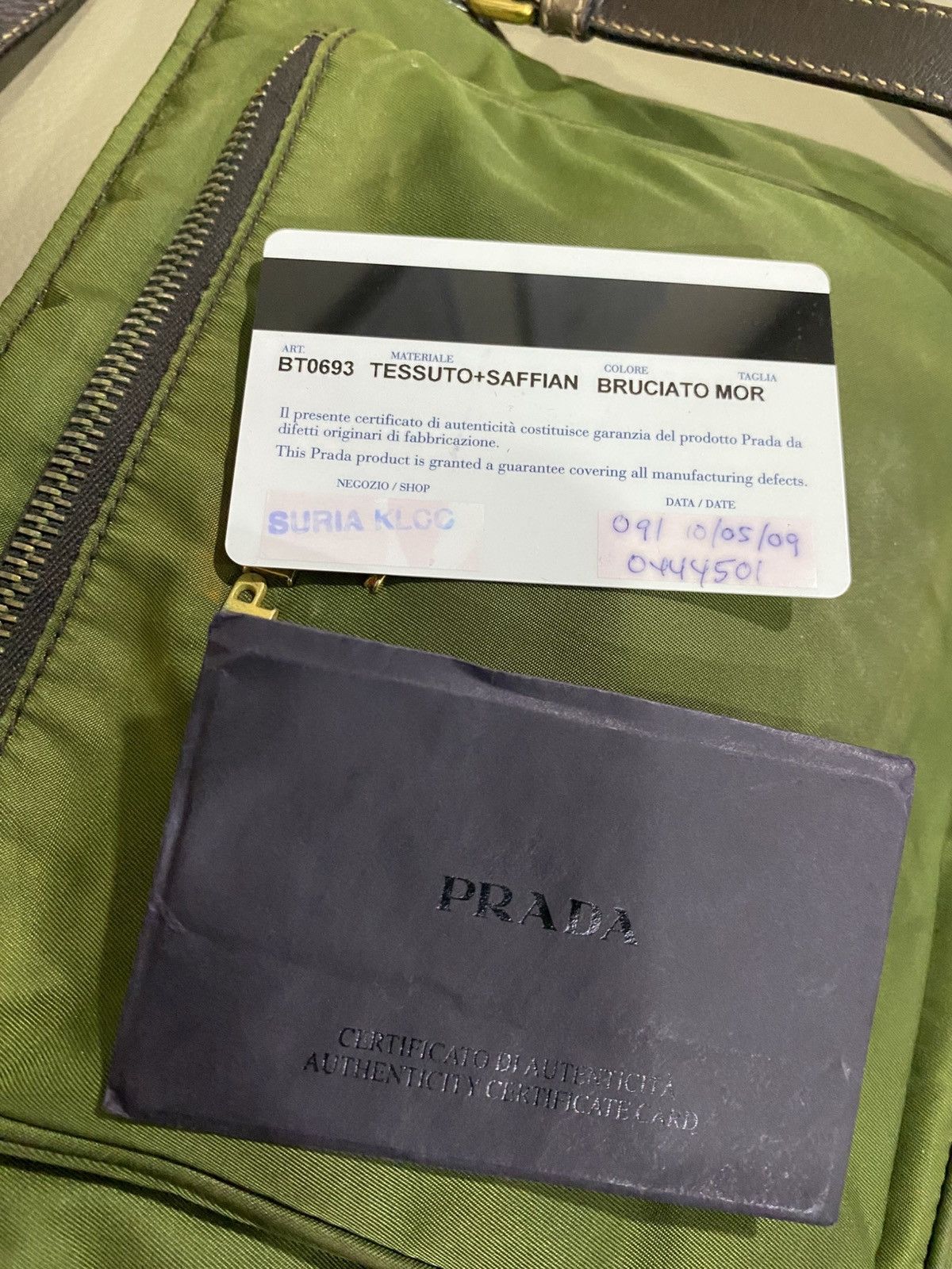 Prada Authentic Prada Tessuto Bruciato Shoulder Bag Size ONE SIZE - 16 Thumbnail