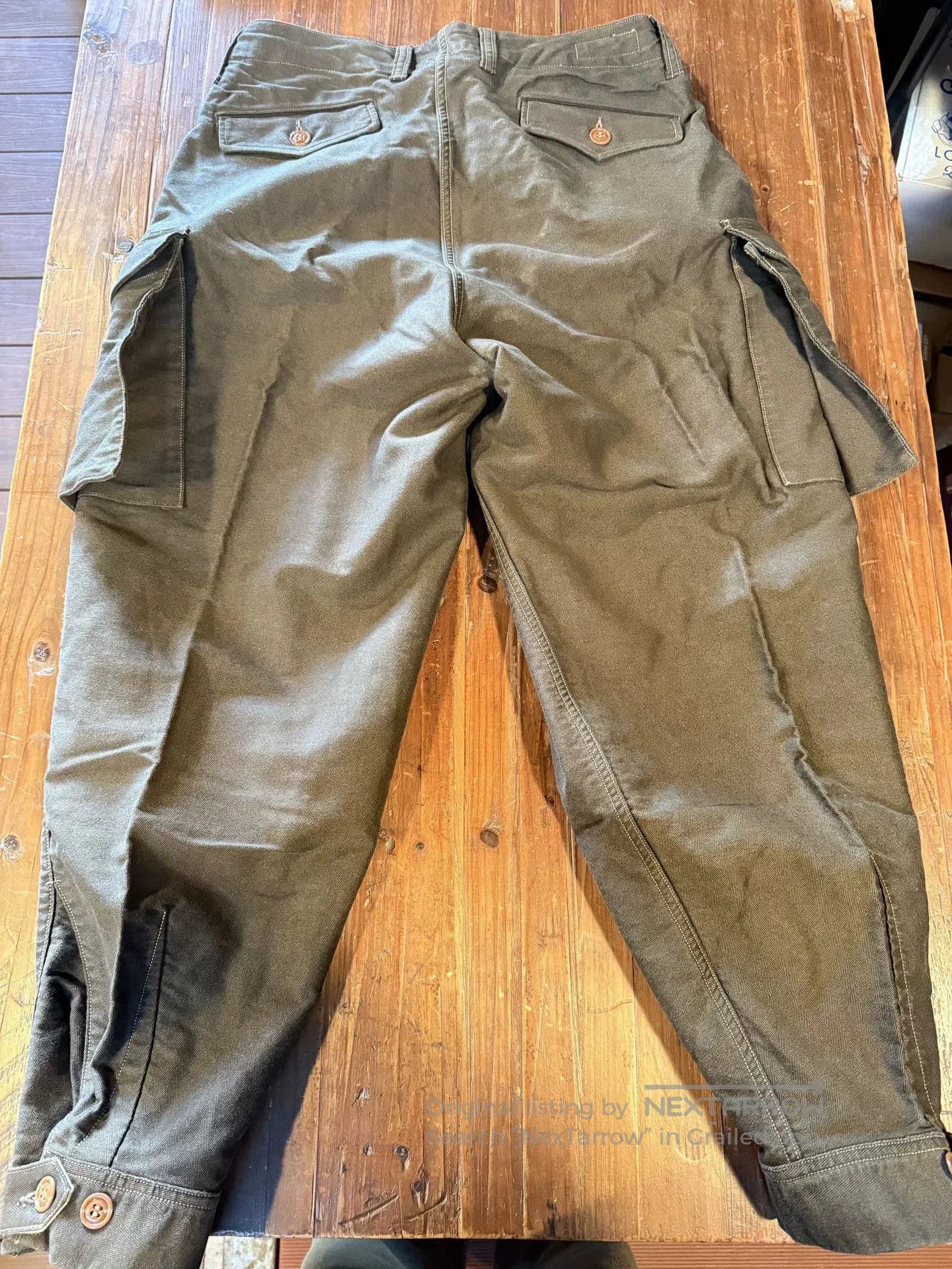 Freewheelers Freewheelers Olive Green Cargo Pants. Size US 32 / EU 48 - 2 Thumbnail