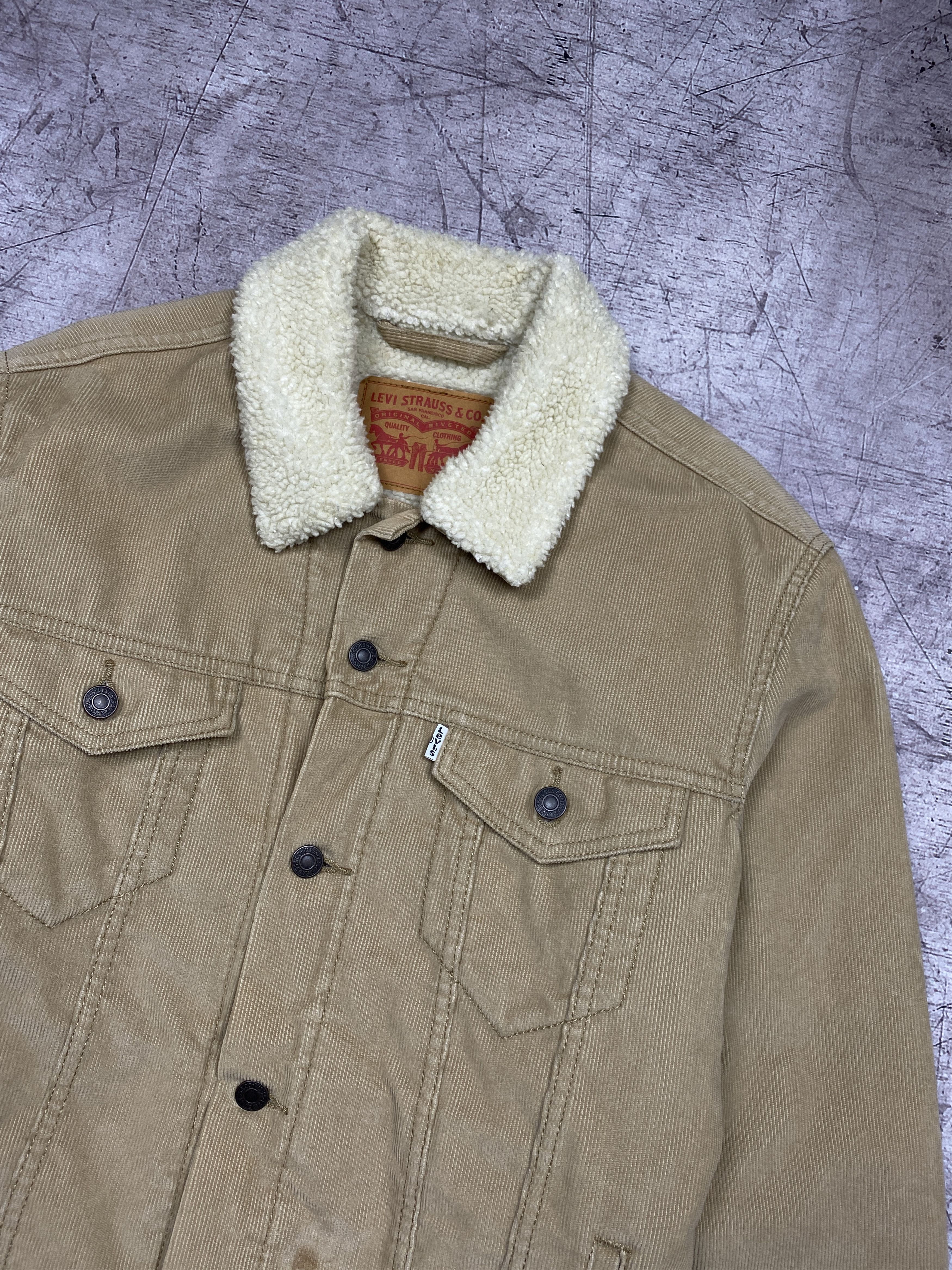 Levi's × Levi's Vintage Clothing Levi's Vintage Mens Corduroy Denim Sherpa Jacket Size US M / EU 48-50 / 2 - 2 Thumbnail