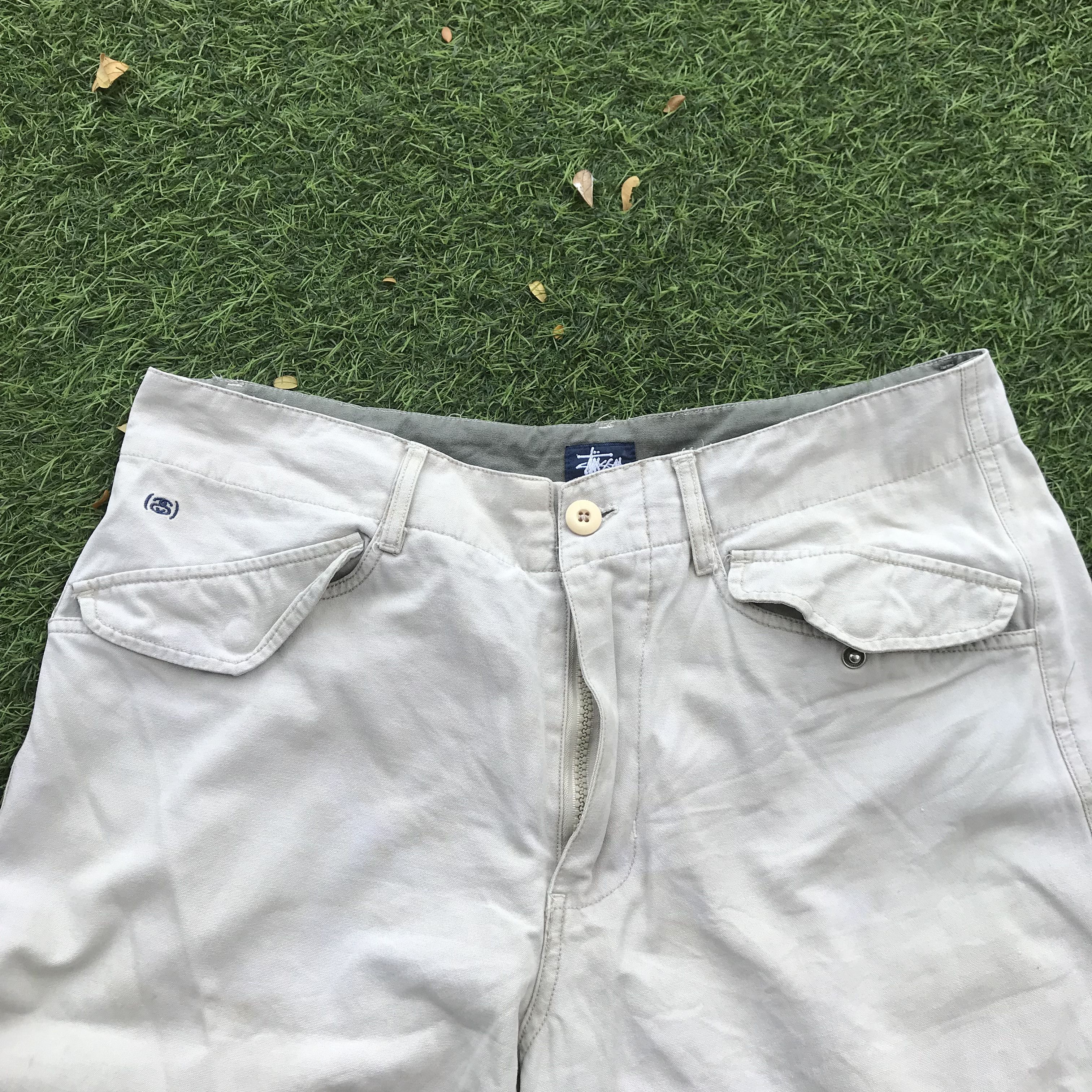 Stussy Vintage 90s Stussy ankle Short Pants in khakis beige brown Size US 34 / EU 50 - 10 Thumbnail