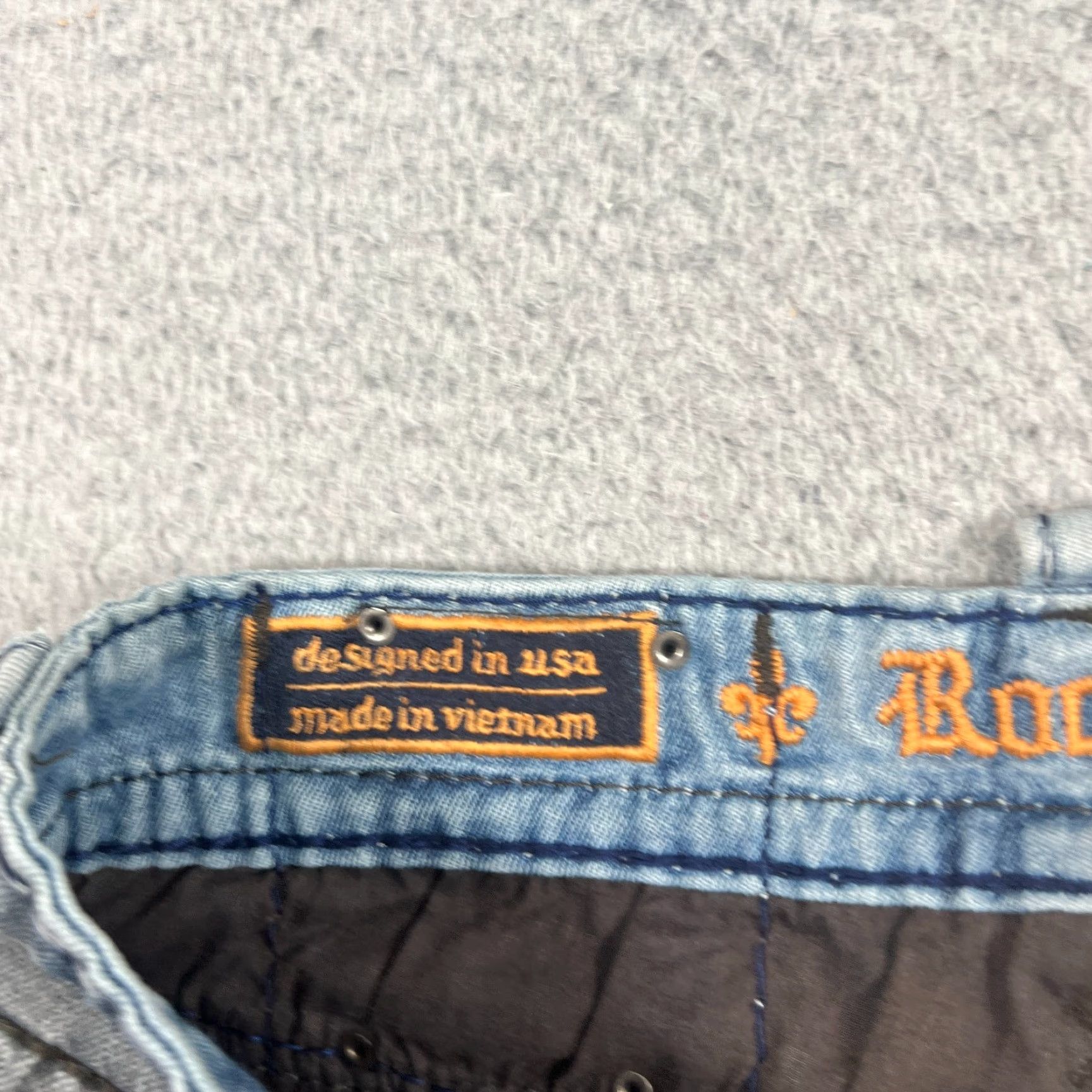Vintage VINTAGE Rock Revival Mens Biker Jeans Size 32 Regular Fit 34x33 Blue Denim Motorcycle Size US 32 / EU 48 - 6 Thumbnail
