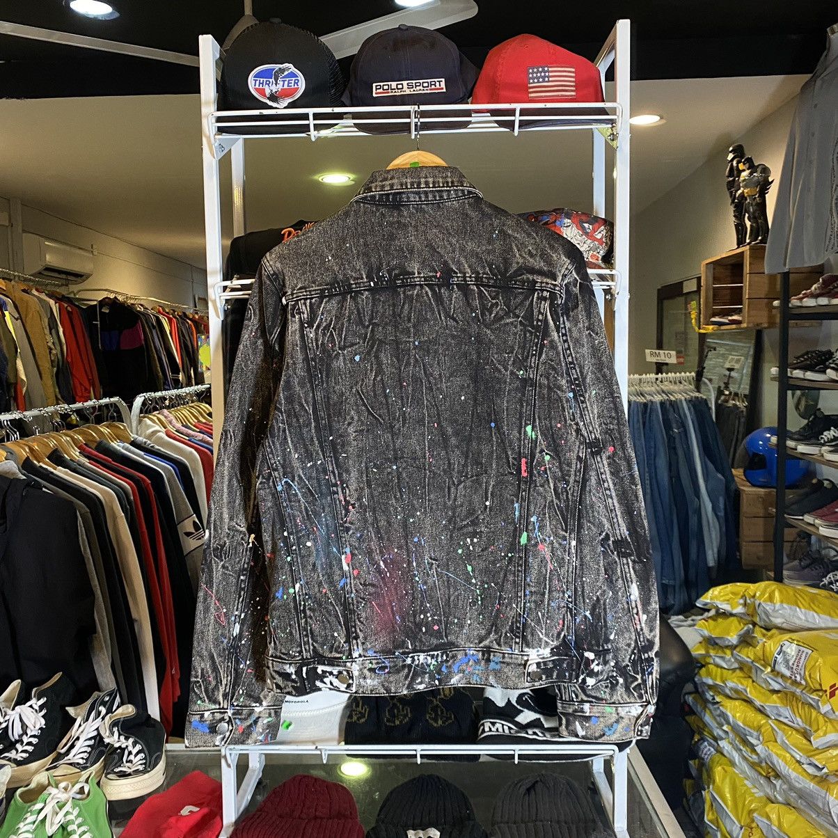 Amiri paint splatter denim jacket shop