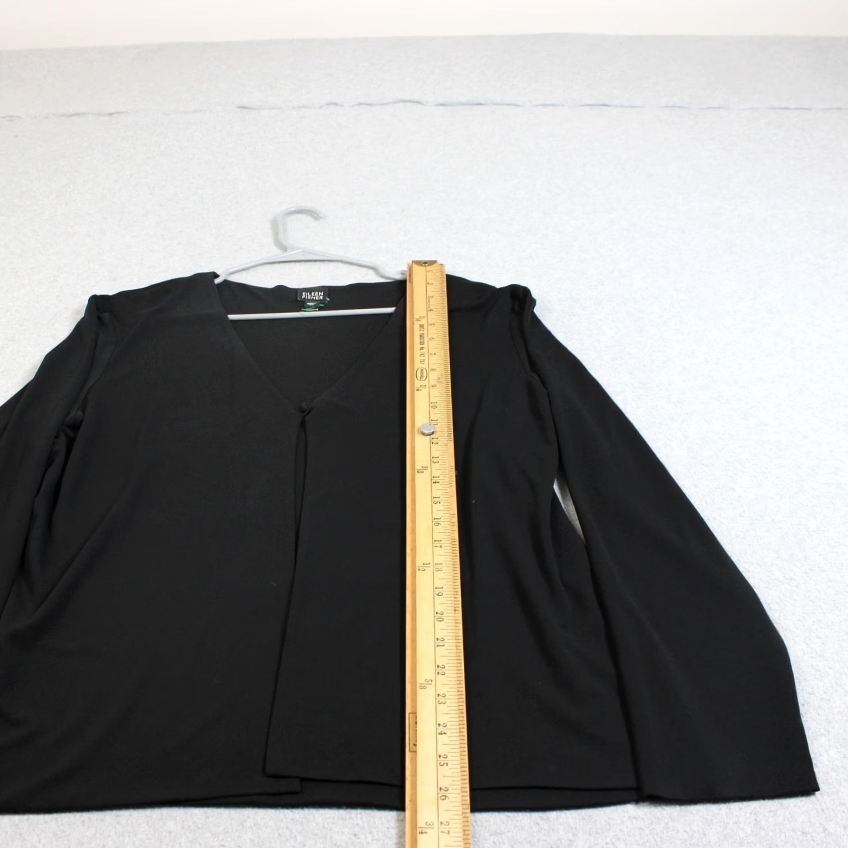 Eileen Fisher VINTAGE Eileen Fisher Silk Cardigan Jacket Women XL Black Classic Y2K Lagenlook Capsule Size XL / US 12-14 / IT 48-50 - 5 Thumbnail