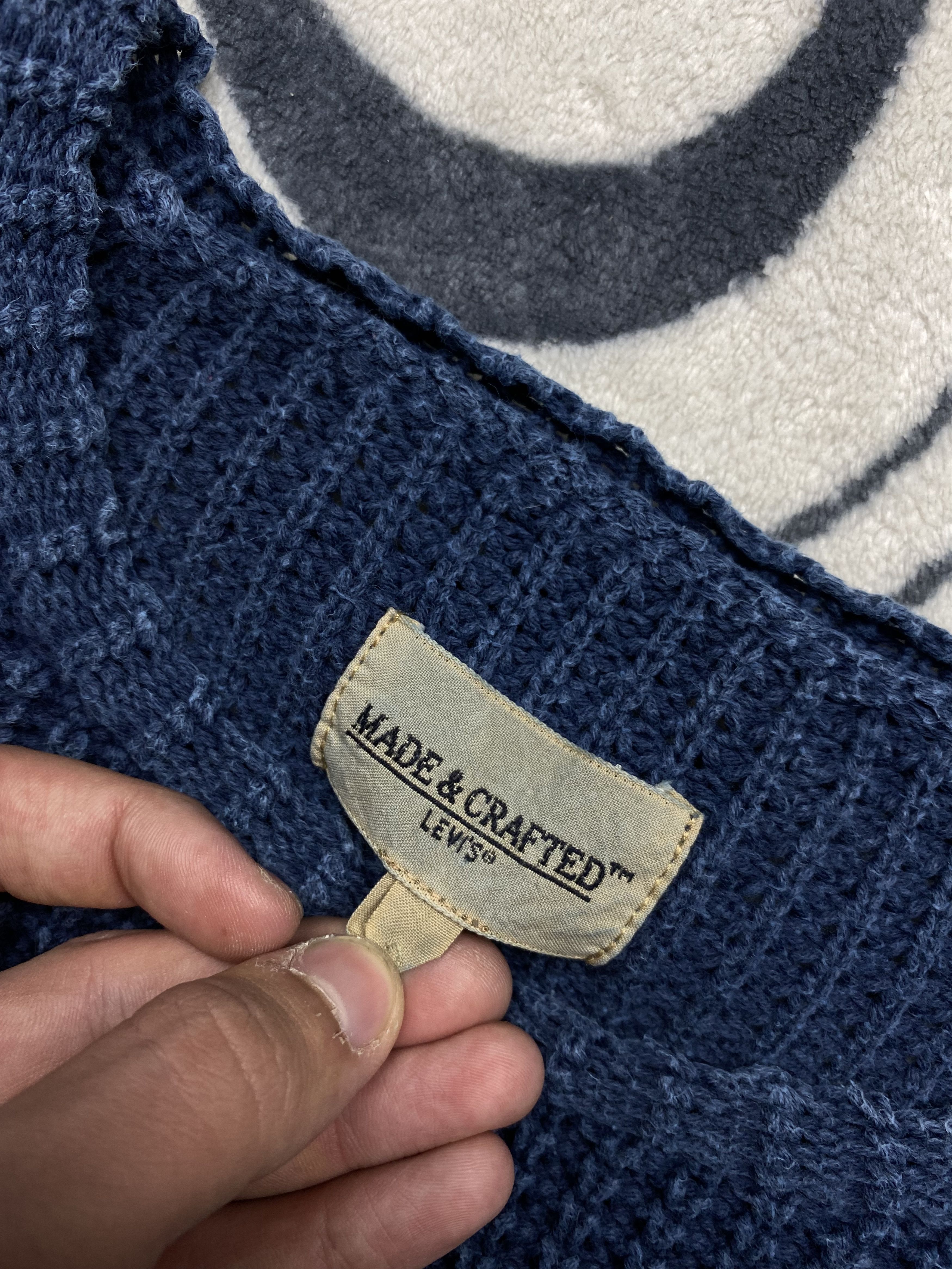 Levi's Made & Crafted Levi's Made & Crafted Vintage Washed Cotton Knit Sweater Size US XL / EU 56 / 4 - 4 Thumbnail