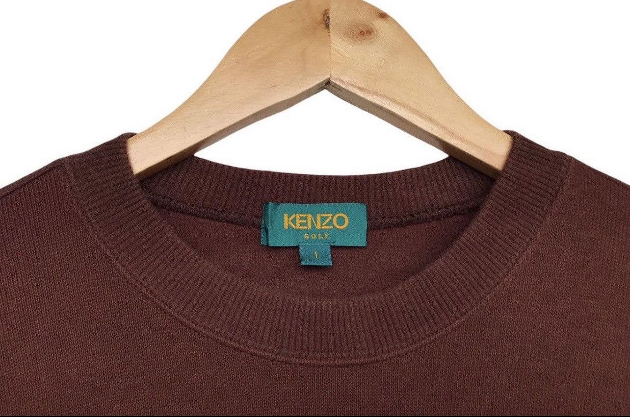 Japanese Brand × Kenzo Vintage Kenzo Embroidered Logo Brown Baggy Boxy Sweatshirt Size US S / EU 44-46 / 1 - 5 Thumbnail
