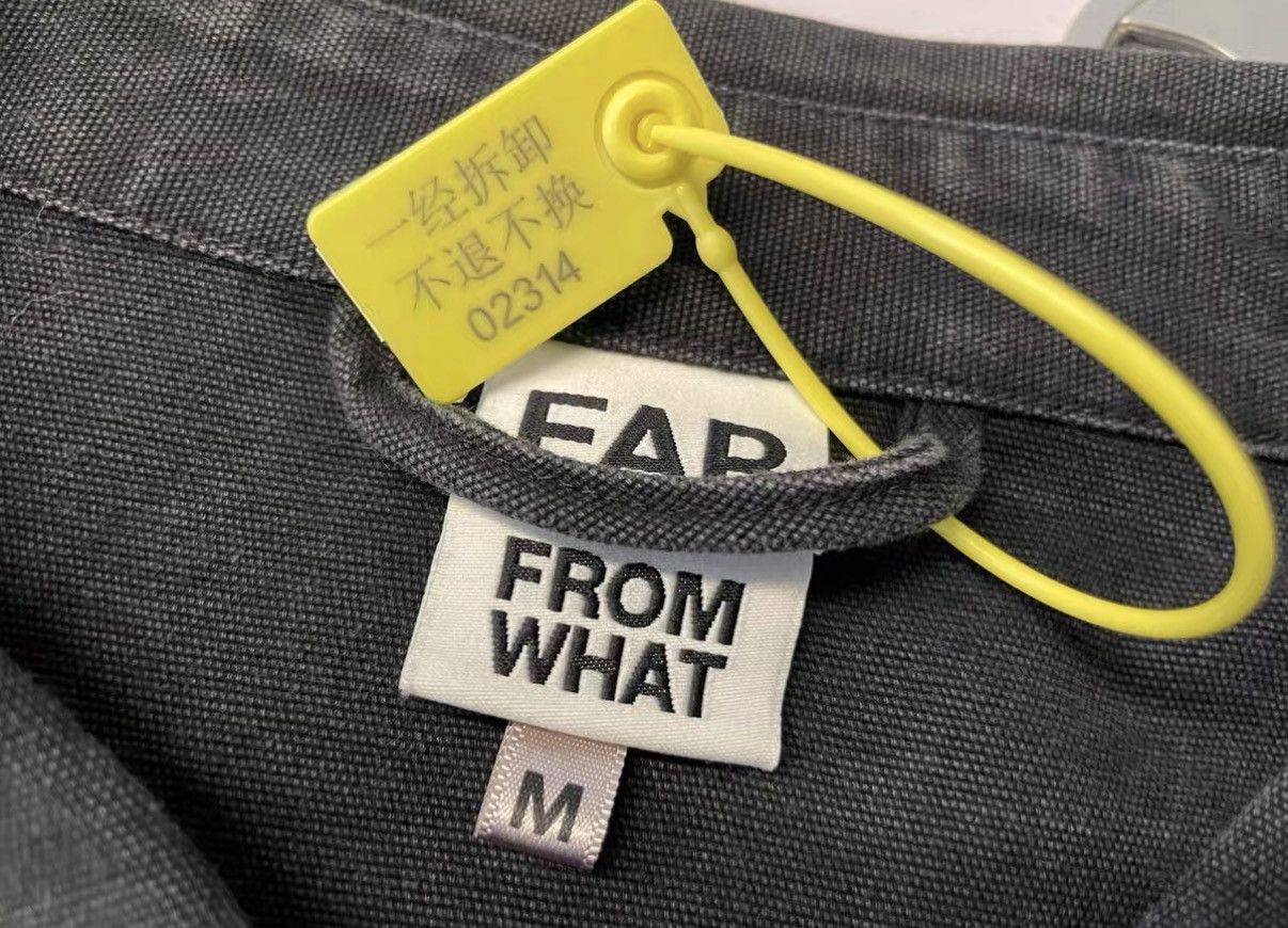 FAR FROM WHAT Far Archive Distressed Washed Multi-Zip Denim Jacket J31 Size US M / EU 48-50 / 2 - 5 Thumbnail