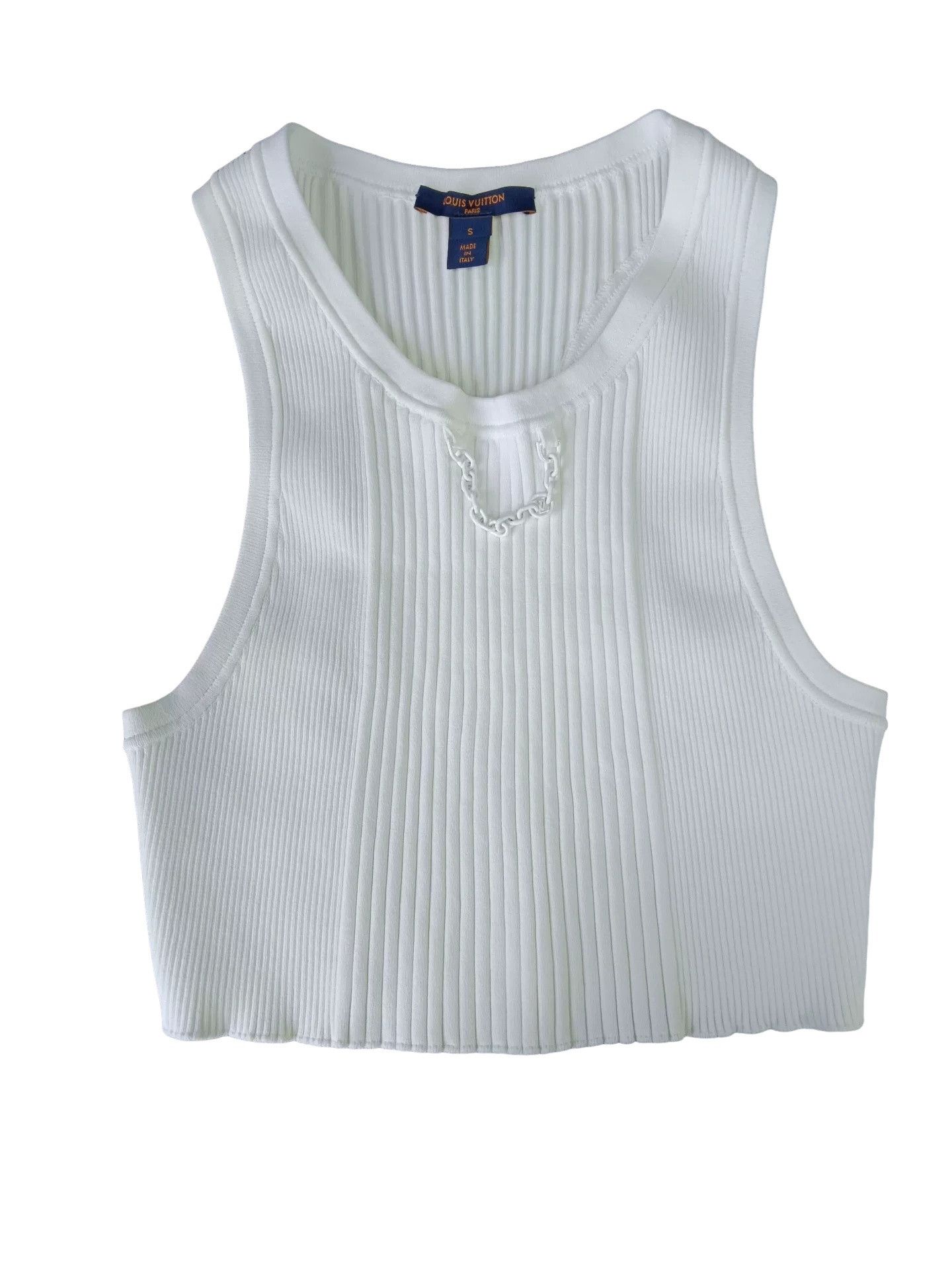 Louis Vuitton Louis Vuitton Ribbed Chain Tank Top S Size S / US 4 / IT 40 - 1 Thumbnail