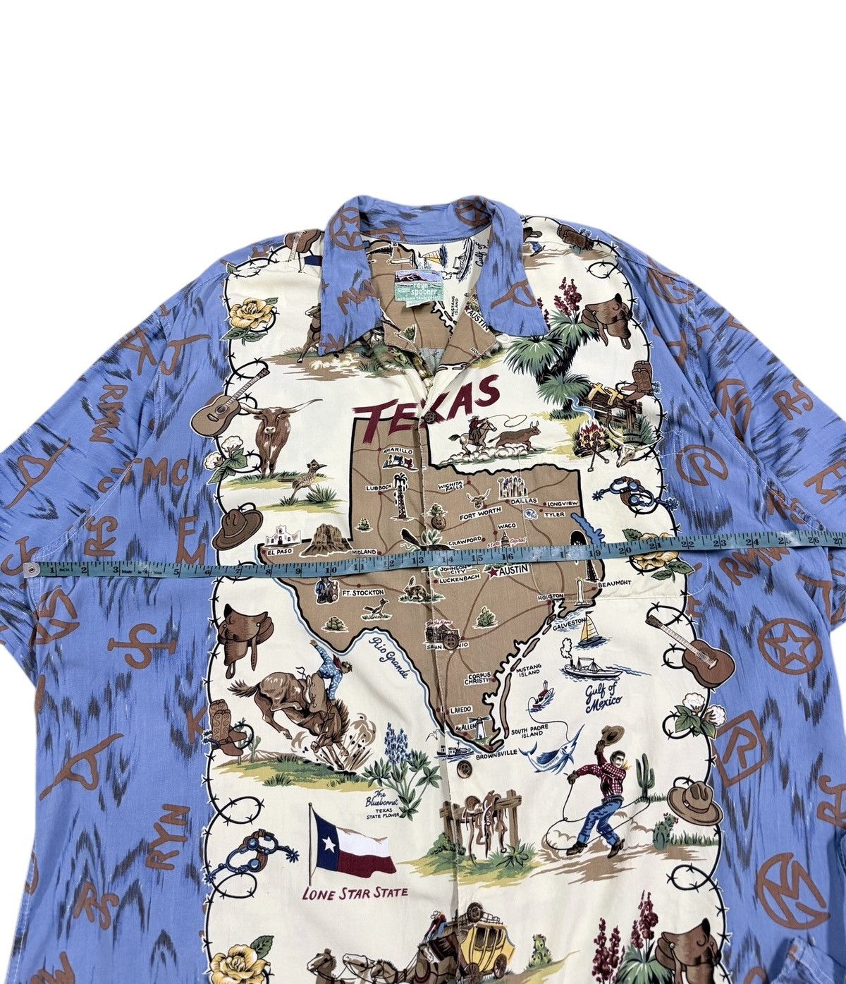 Reyn Spooner Vtg🔥Reyn Spooner Camp Collar Texas Map Hawaii Shirt Size US XXL / EU 58 / 5 - 11 Thumbnail