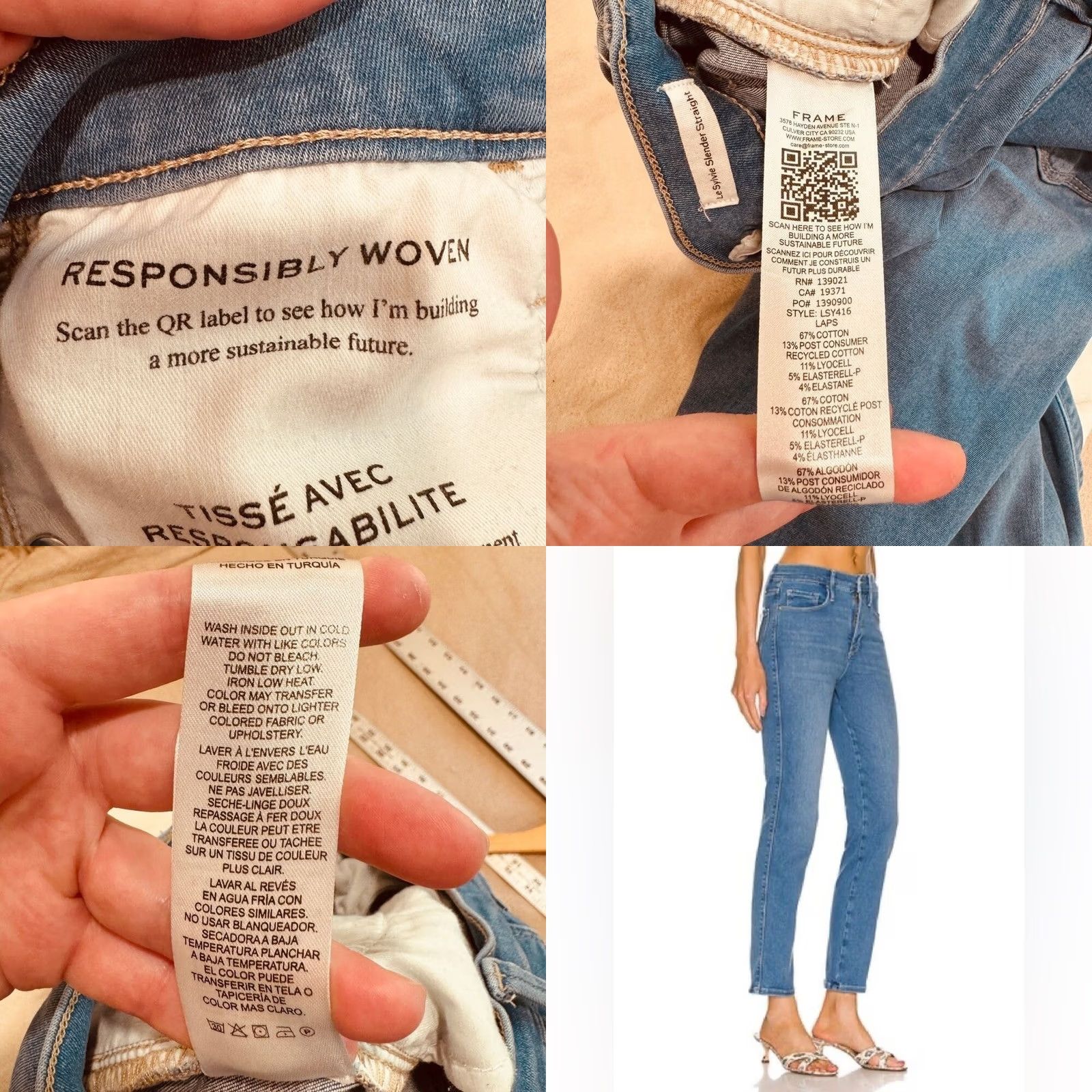 Frame FRAME Jeans 25 Purple? Size 42" / US 20 - 9 Thumbnail