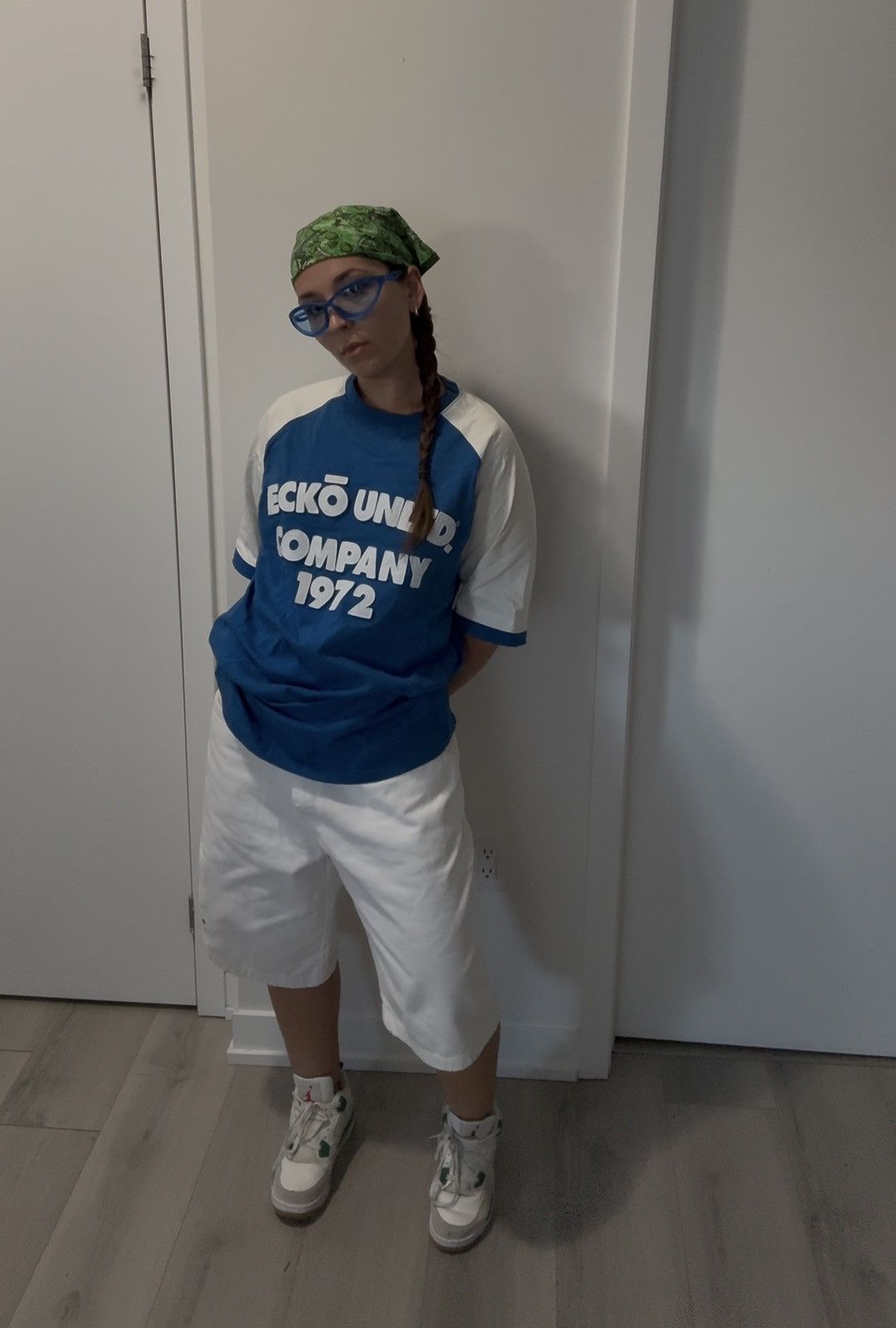 Ecko Unltd. Y2K Ecko Untld. Baggy Blue & White Embroidered Graphic Tee Size US XL / EU 56 / 4 - 2 Thumbnail