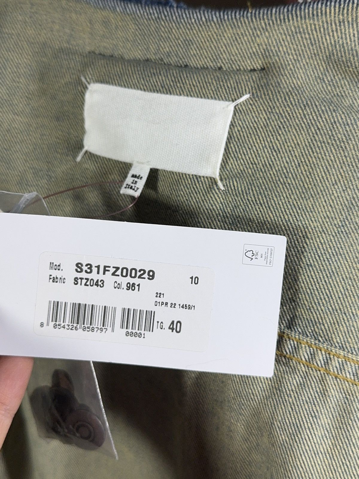 Maison Margiela Maison Margiela Deconstructed Hybrid Wool/Denim Coat Size S / US 4 / IT 40 - 13 Thumbnail