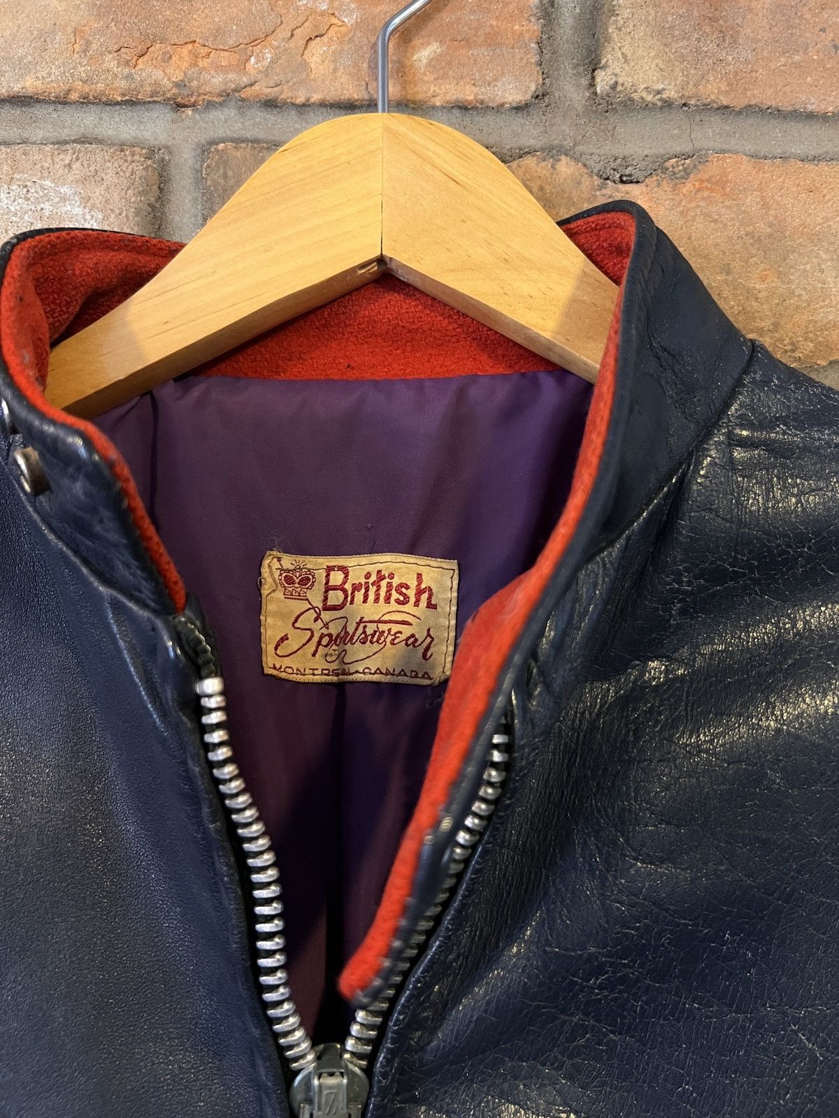 Vintage 1960s Cafe Racer Leather Jacket Size US L / EU 52-54 / 3 - 3 Thumbnail