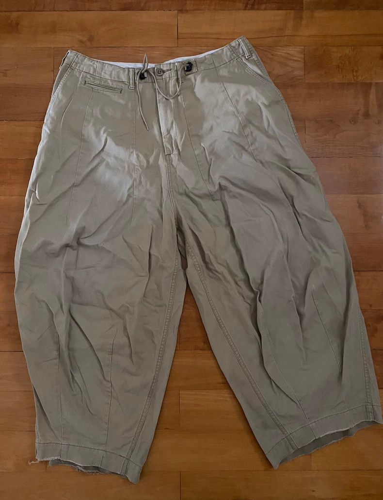 NEEDLES Wide Leg Cargo Pants Beige - dmc