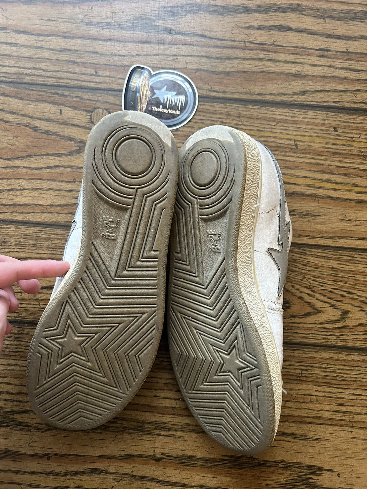 Bape Bape White/Grey Landsta Bapesta Size US 9 / EU 42 - 7 Thumbnail