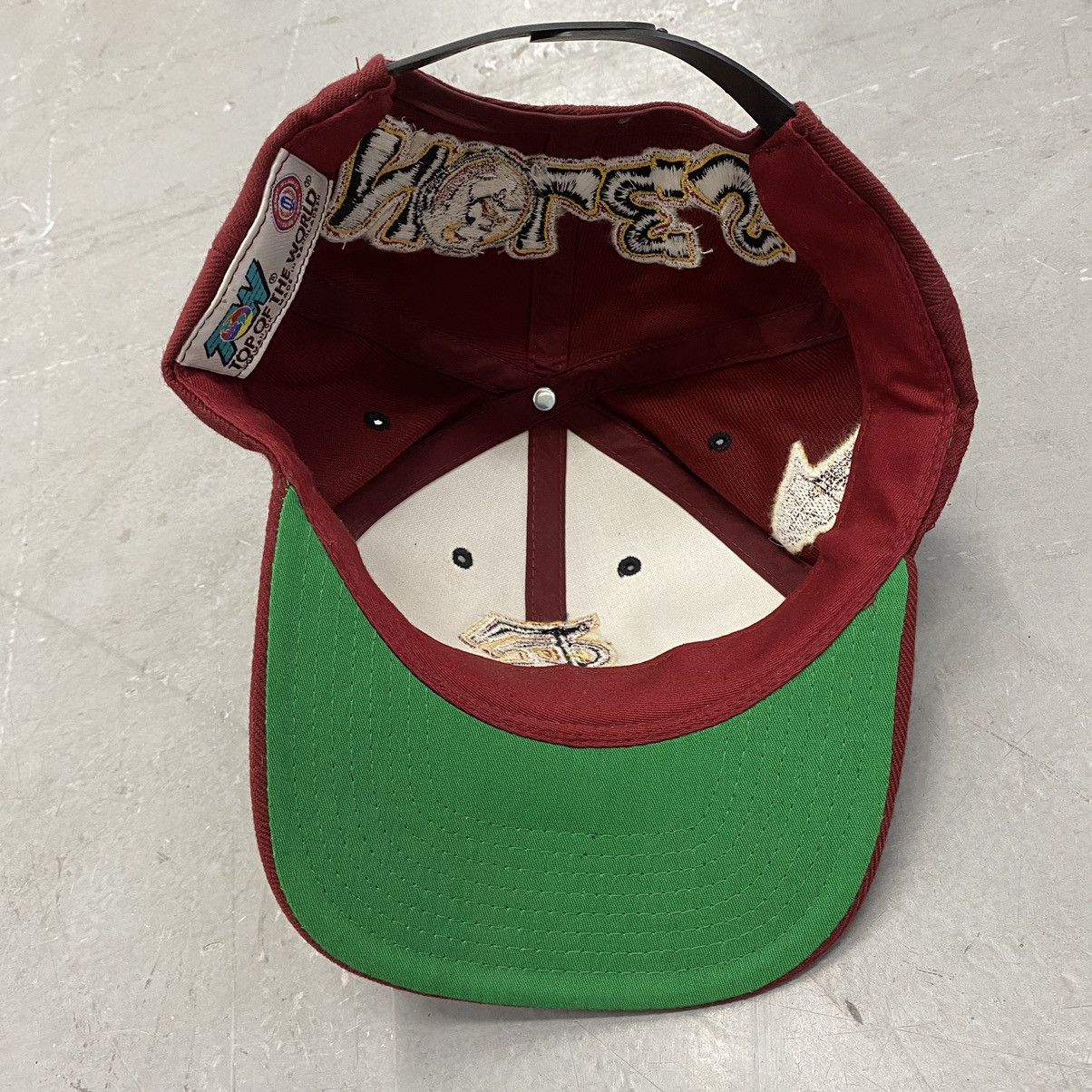 Top Of The World × Vintage Vtg 90s FSU Seminoles Top of the World Graffiti Snapback ToW Size ONE SIZE - 7 Thumbnail