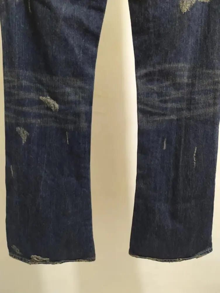Vanquish VANQUISH Distressed Denim Flare Jeans Made In Japan Size US 28 / EU 44 - 7 Thumbnail
