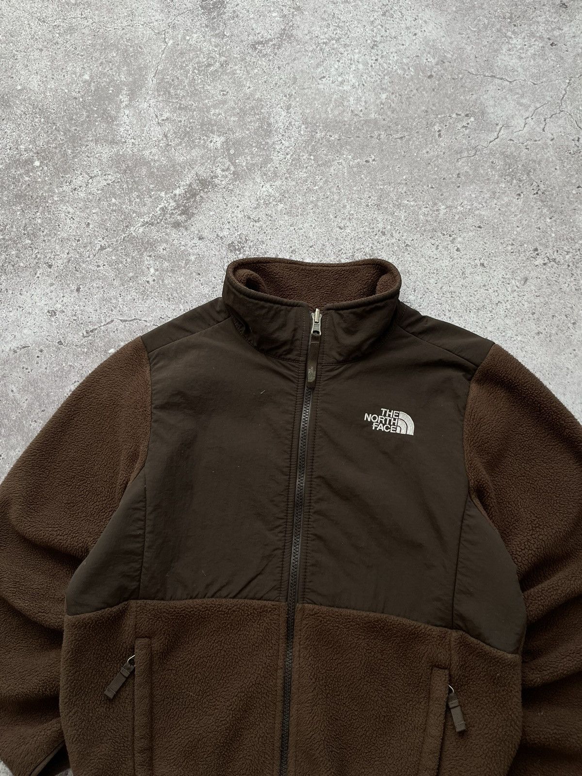 The North Face × Vintage Vintage The North Face 90s Brown Fleece Zip Sweater Jacket Size L / US 10 / IT 46 - 4 Thumbnail