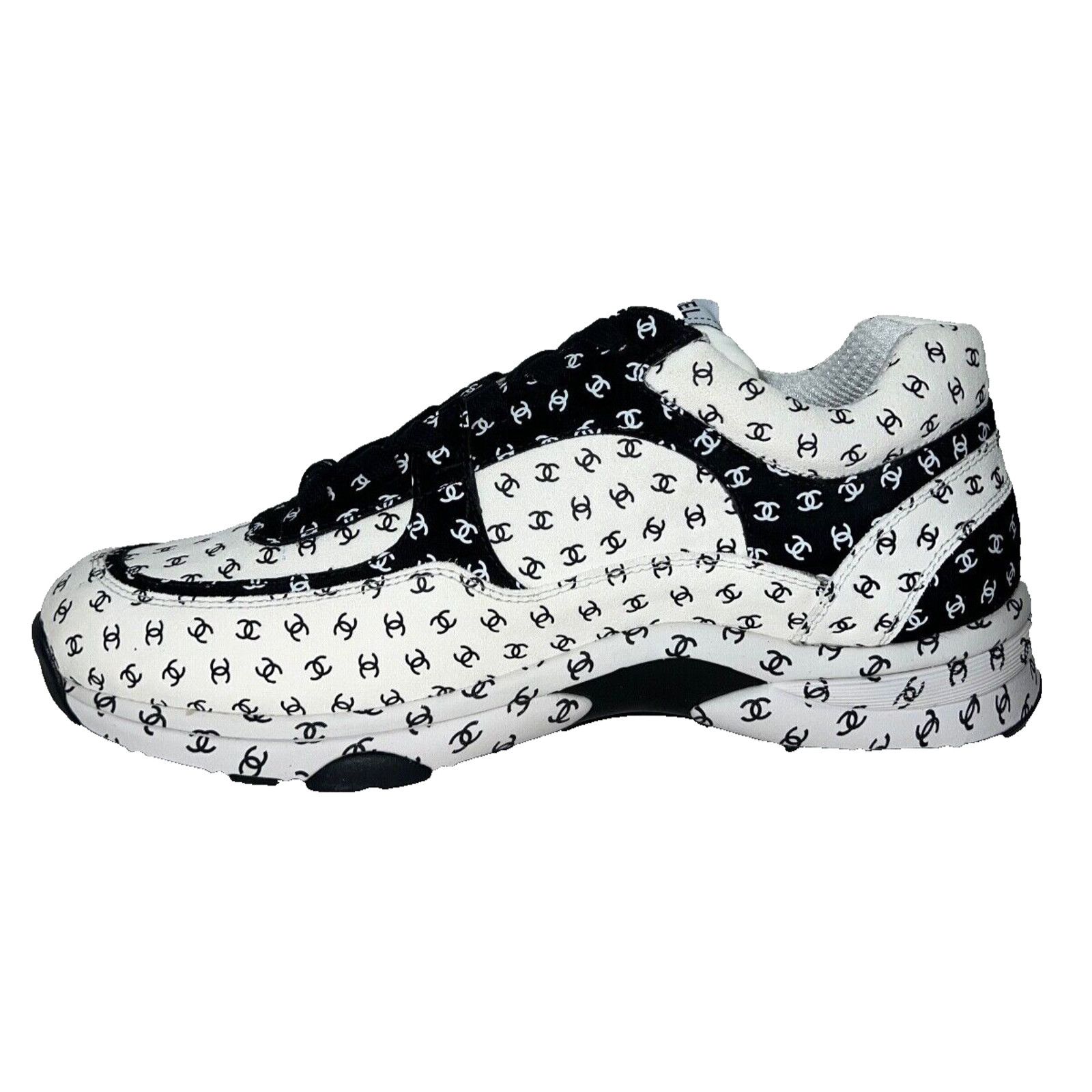 Chanel Chanel Suede All Over CC Logo Low Top Trainer Sneaker 44 11 Size US 11 / EU 44 - 6 Thumbnail
