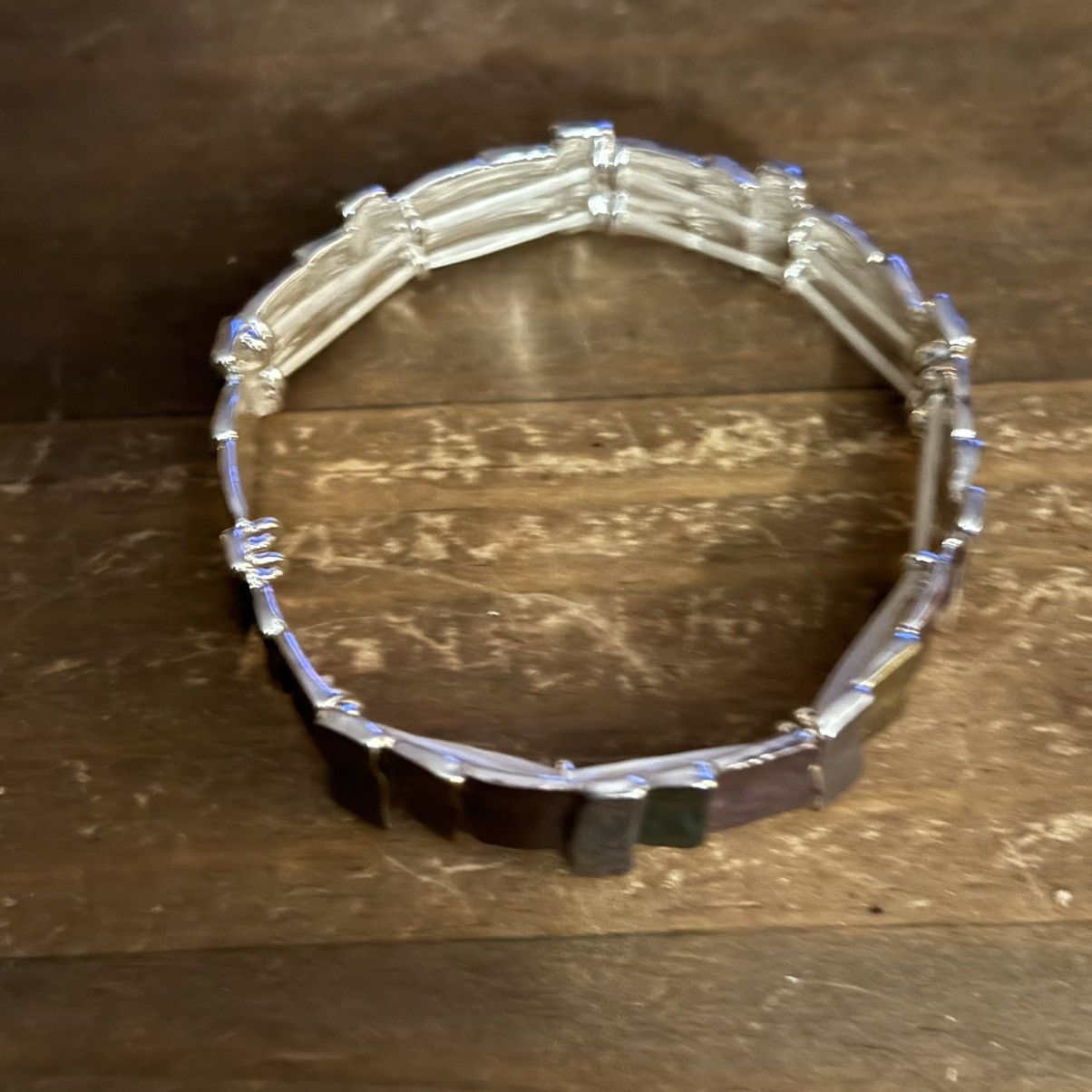 Other Multicolor hammered tiles stretch bracelet Size ONE SIZE - 4 Thumbnail