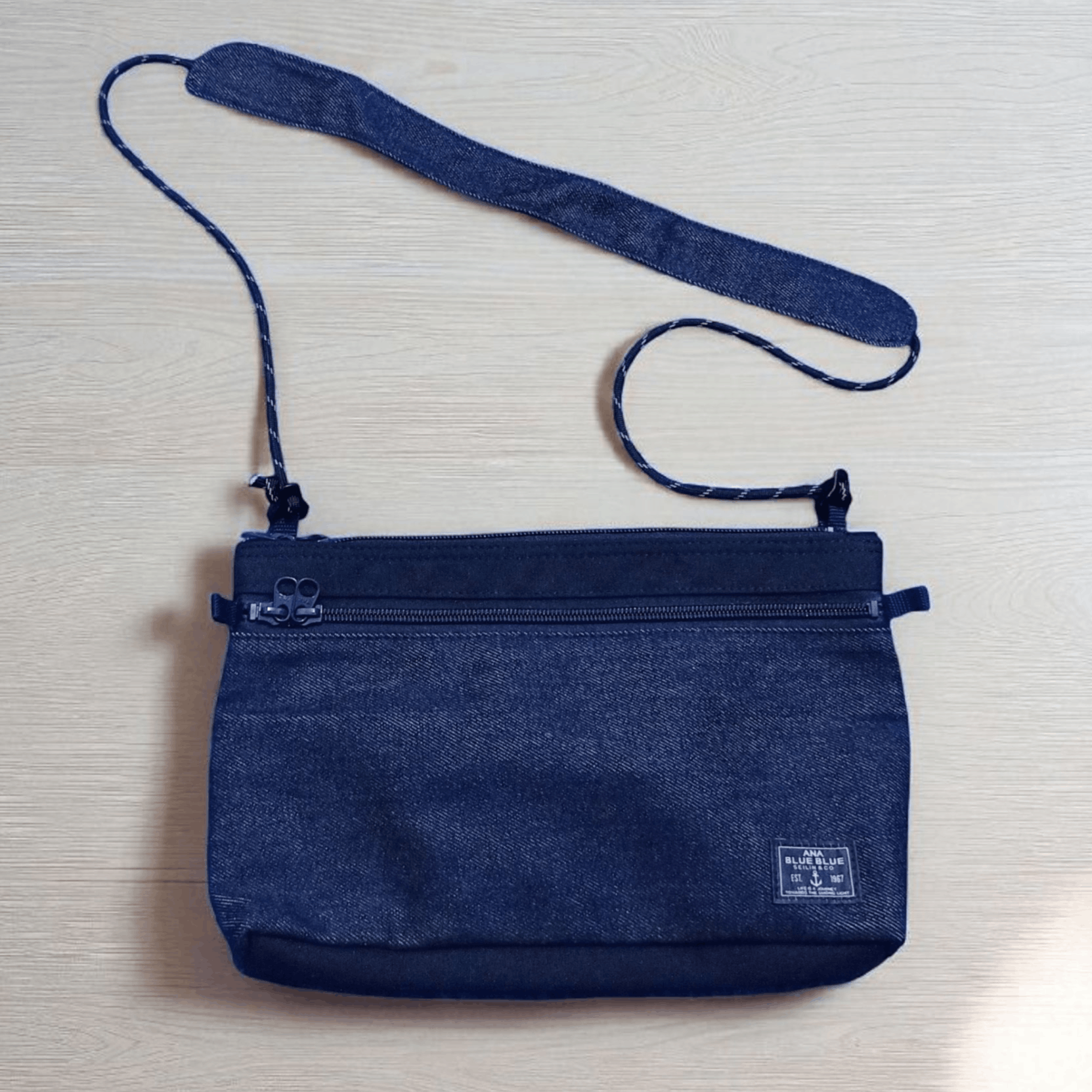 Blue Blue Japan Blue Blue x ANA Denim Sacoche Bag Size ONE SIZE - 1 Thumbnail