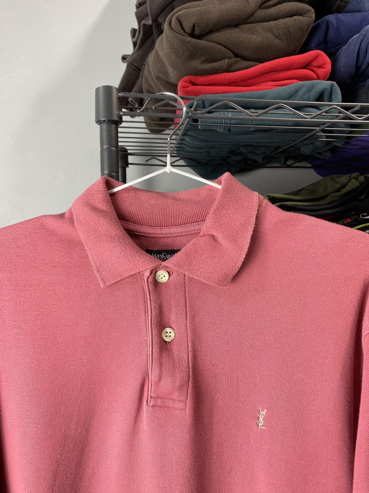 Vintage Vintage YSL Yves Saint Laurent Polo Shirt Tee Size US L / EU 52-54 / 3 - 4 Thumbnail