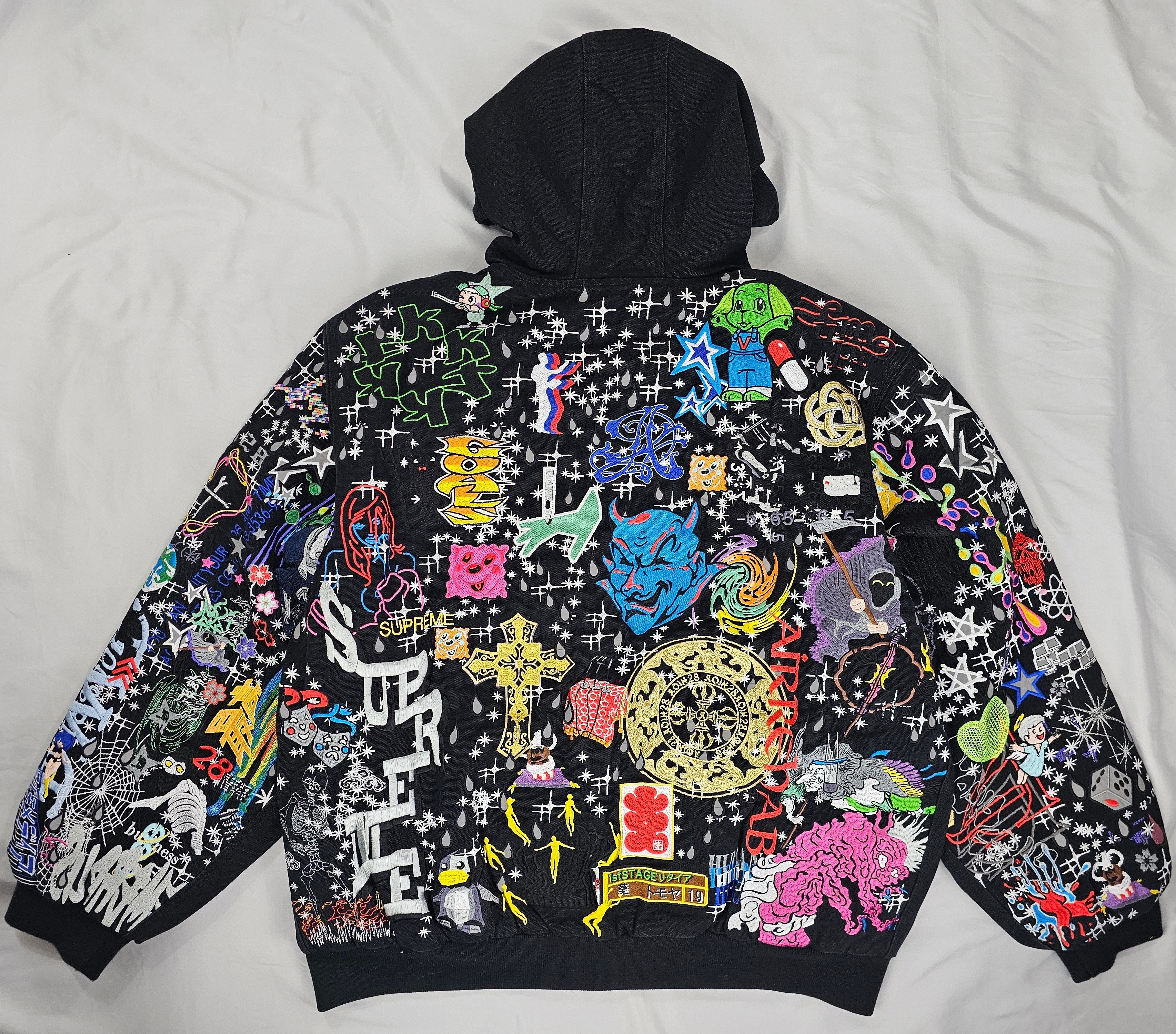 Supreme AOI Embroidered Hooded Work Jacket (SS25) - $698