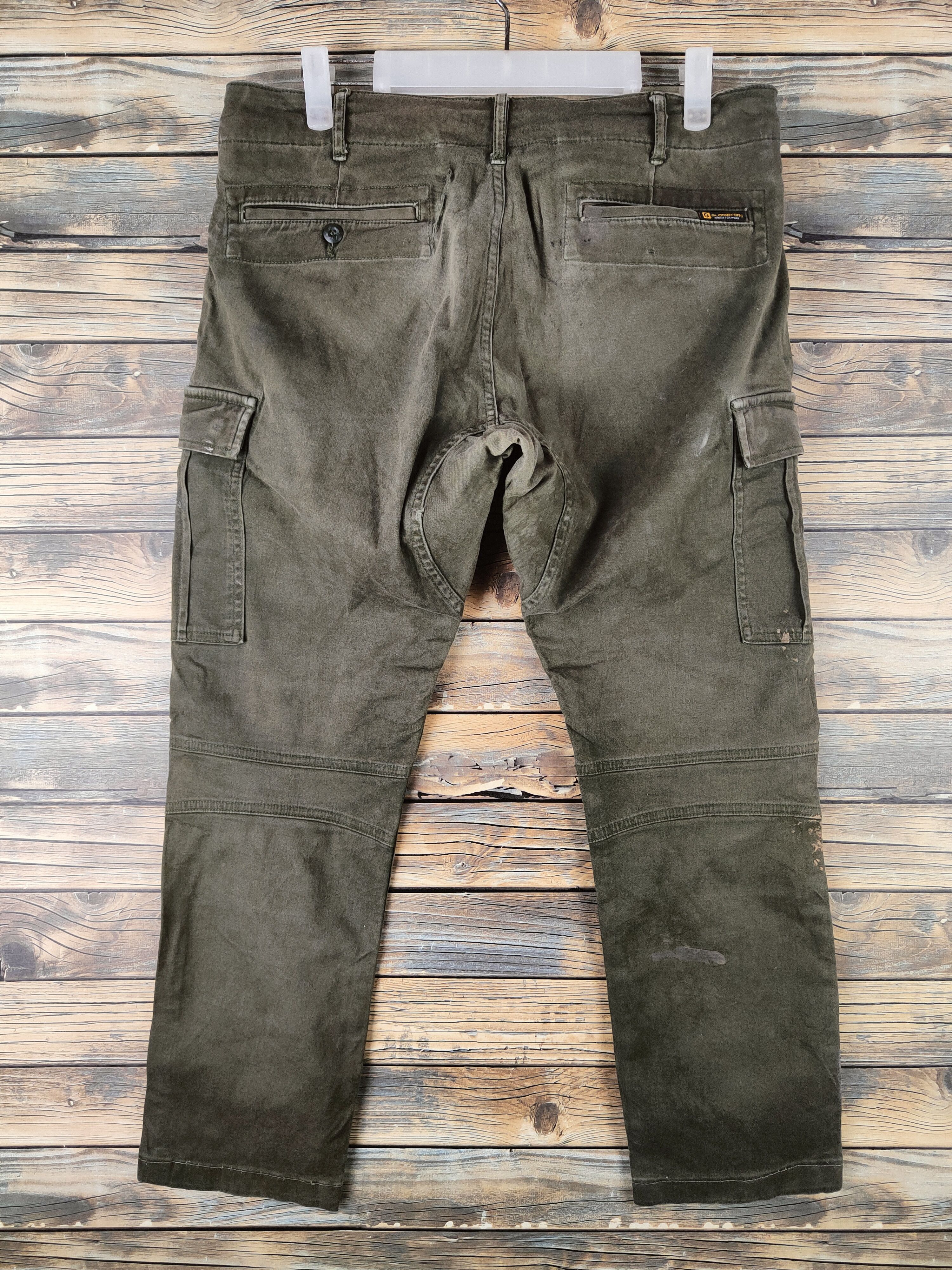 Japanese Brand DL Gladiator Olive Multipocket Cargo Pants #46-400 Size US 32 / EU 48 - 7 Thumbnail