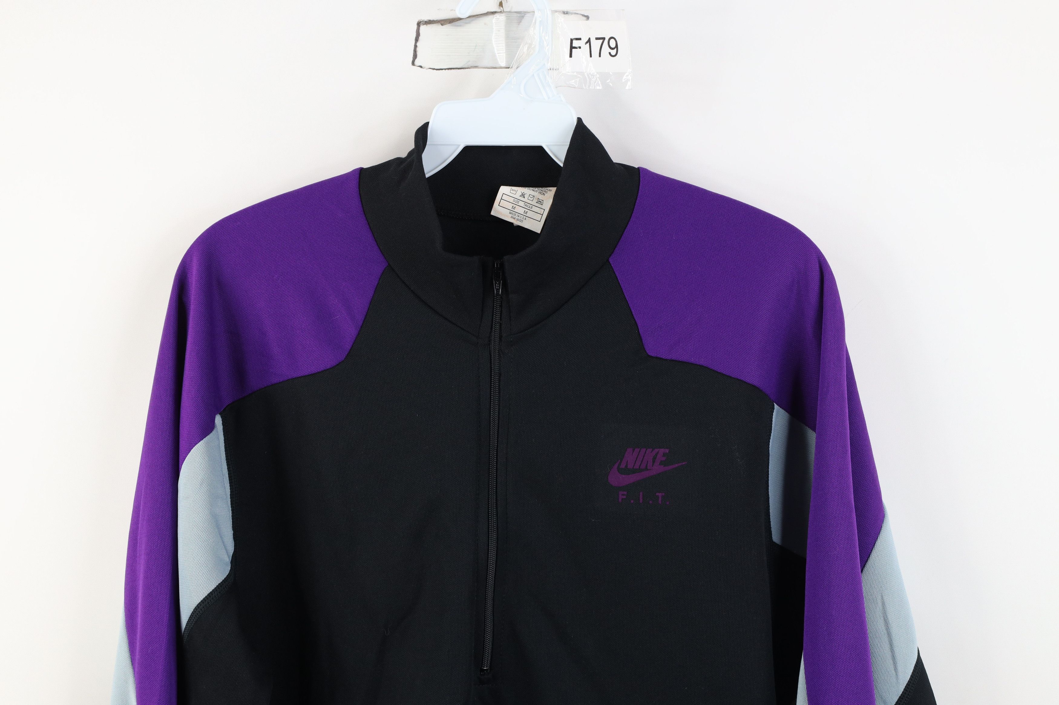 Nike Vintage 80s 90s Nike International 1/4 Half Zip Jacket Size M / US 6-8 / IT 42-44 - 2 Thumbnail