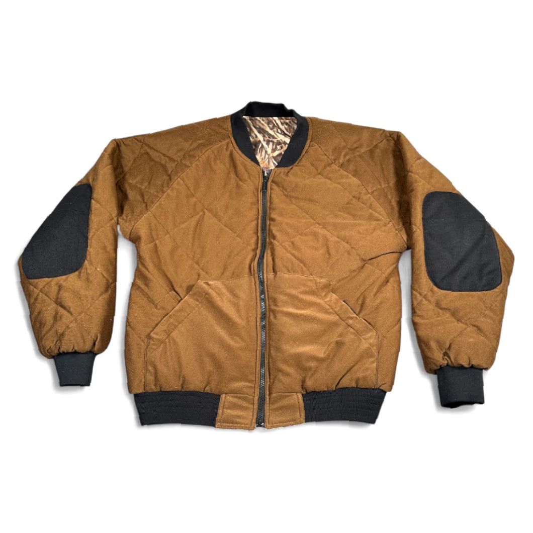 Vintage VINTAGE Herters Jacket Bomber Jacket Camouflage Reversible 90s Brown Adult MEDIUM Mens Size US M / EU 48-50 / 2 - 4 Thumbnail