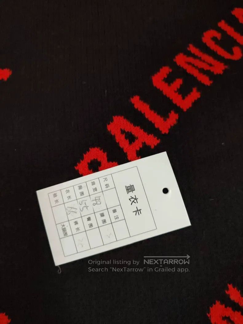 Balenciaga Balenciaga Bullet Screen Embroidered Knit Sweater Size US S / EU 44-46 / 1 - 5 Thumbnail