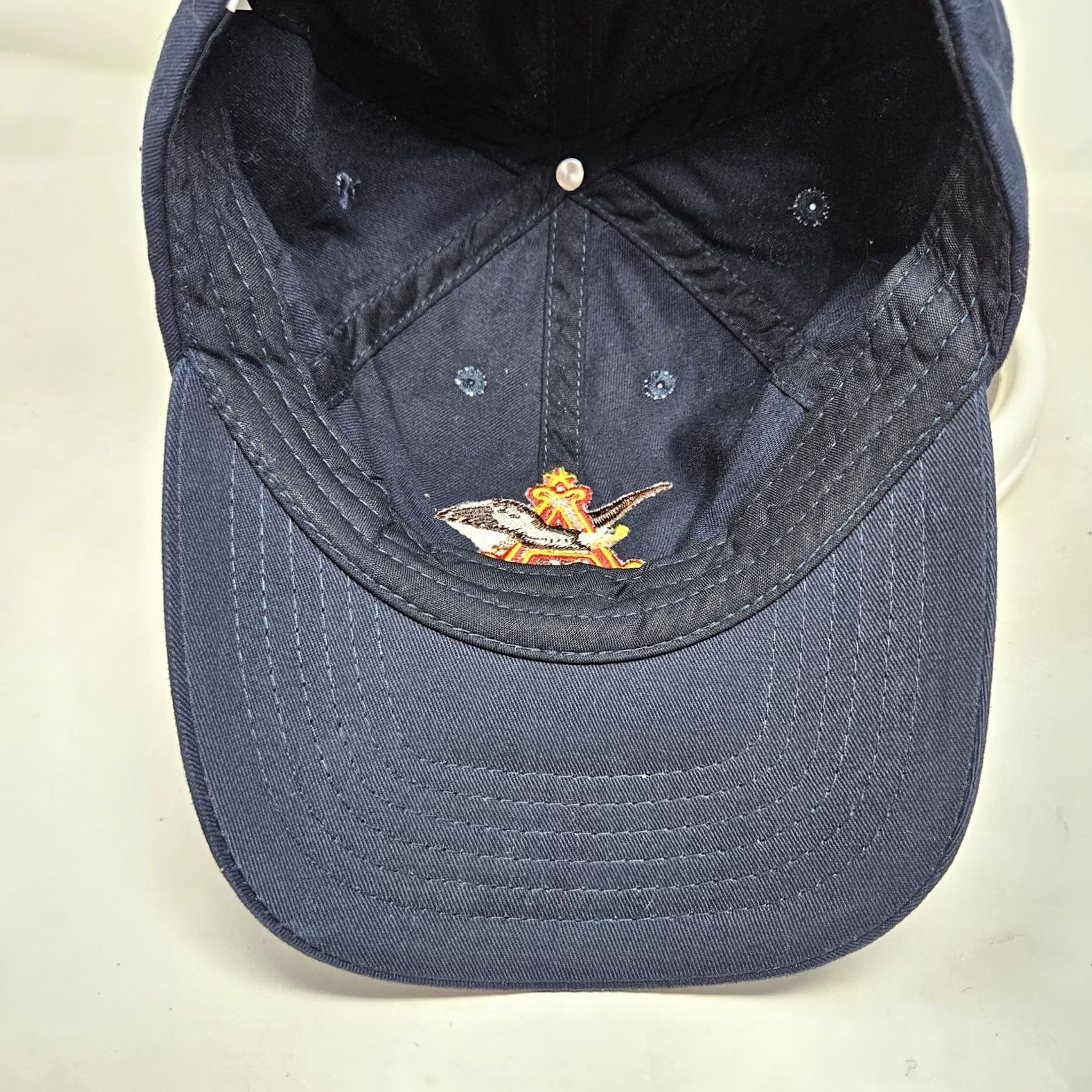 Vintage VINTAGE Anheuser-Busch Hat Cap Strap Back Navy Blue Embroidered St Louis Brewery Tour Mens BeER Size ONE SIZE - 6 Thumbnail