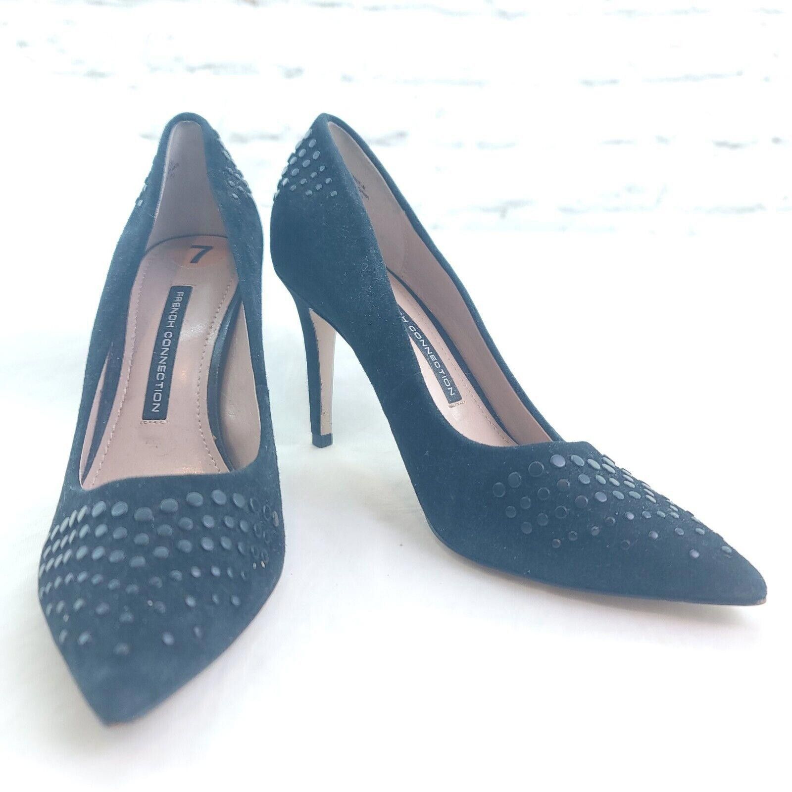 French Connection French Connection Ronnie Black Suede Heels US 6.5/7 EU 37 Size US 6.5 / IT 36.5 - 1 Thumbnail