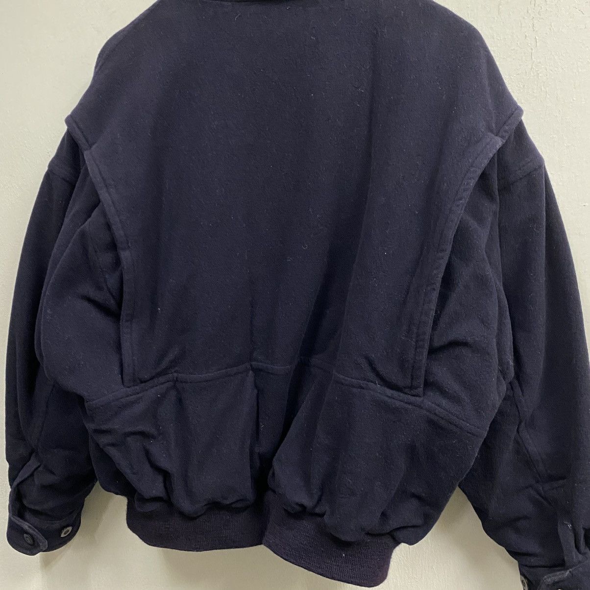 Burberry 🔥Burberrys Wool Spell Out Bomber Jacket LIKE NEW🔥 Size US L / EU 52-54 / 3 - 15 Thumbnail