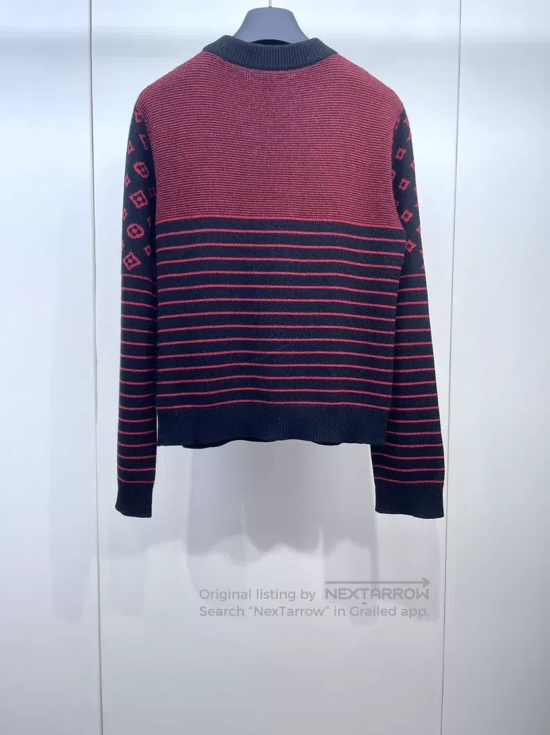 Louis Vuitton Louis Vuitton Red and black stripes presbyopic knitwear Size US M / EU 48-50 / 2 - 2 Thumbnail