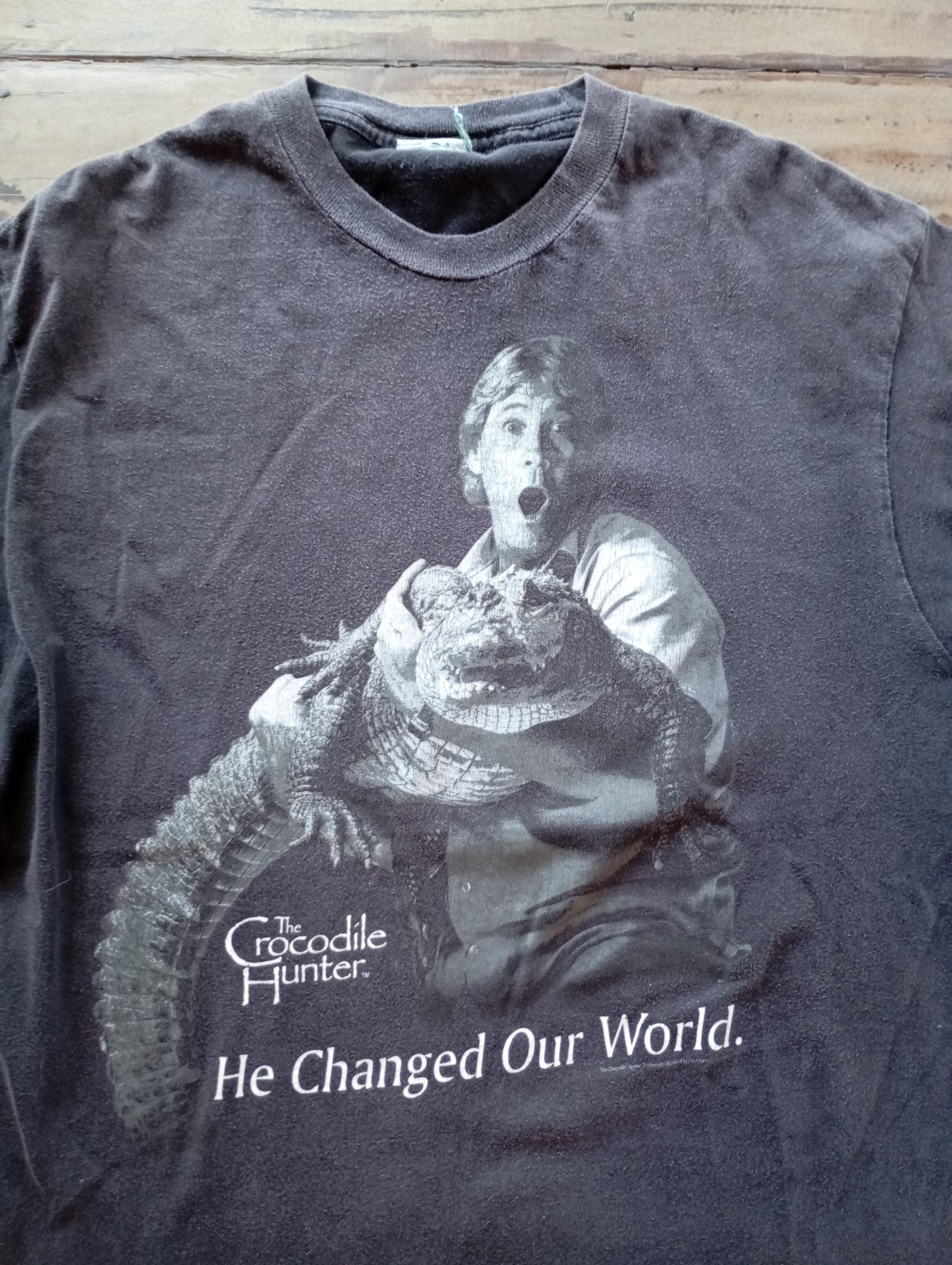Vintage Vintage 90s The Crocodile Hunter T shirts Size US XL / EU 56 / 4 - 2 Thumbnail