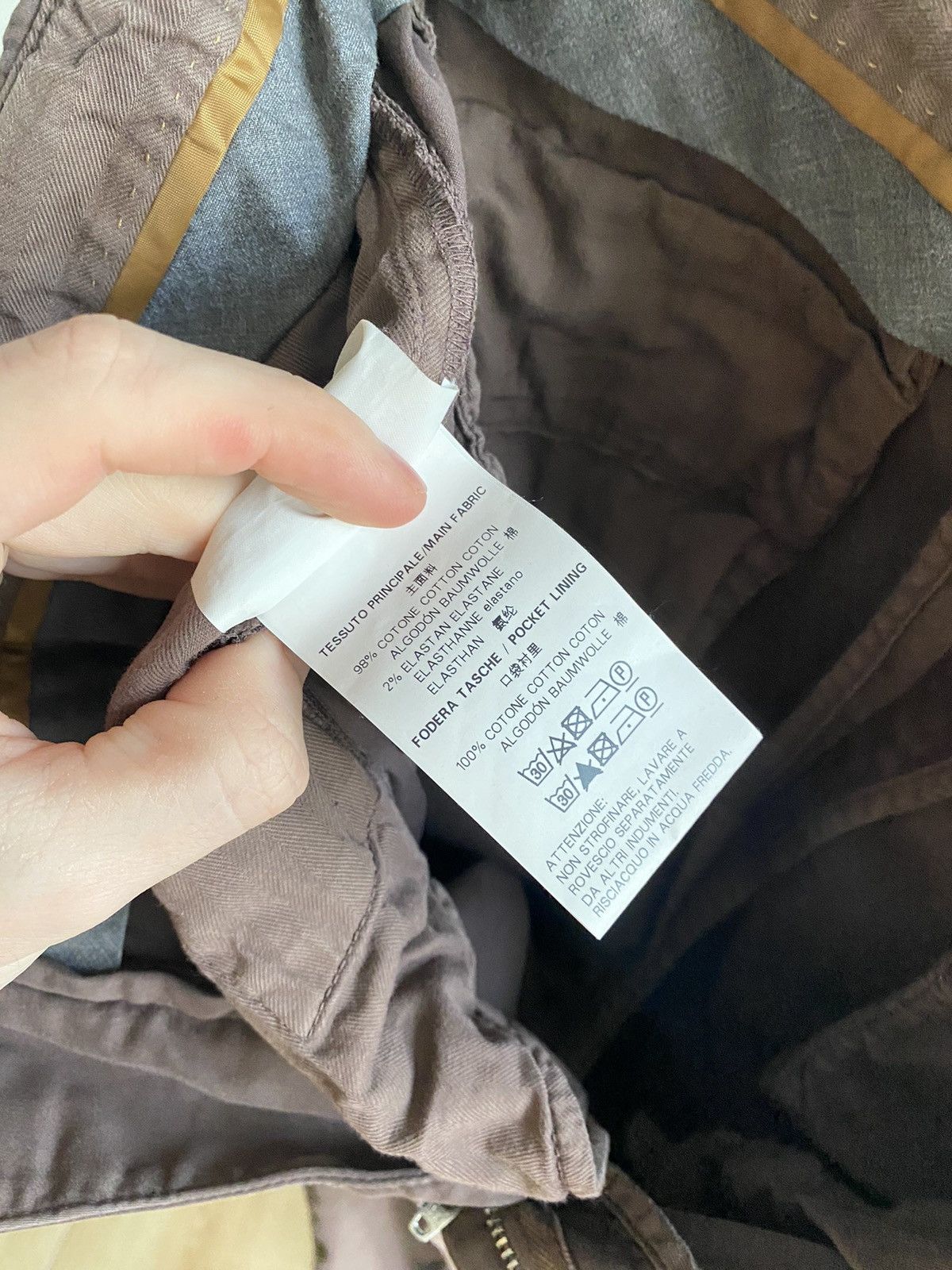 Corneliani Corneliani Pants Nude Burgundy size 50 Size US 32 / EU 48 - 17 Thumbnail