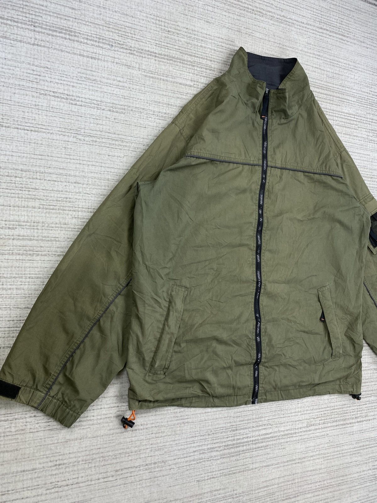 Japanese Brand Vintage Jungle Storm Green Zipper Jacket Size US L / EU 52-54 / 3 - 4 Thumbnail