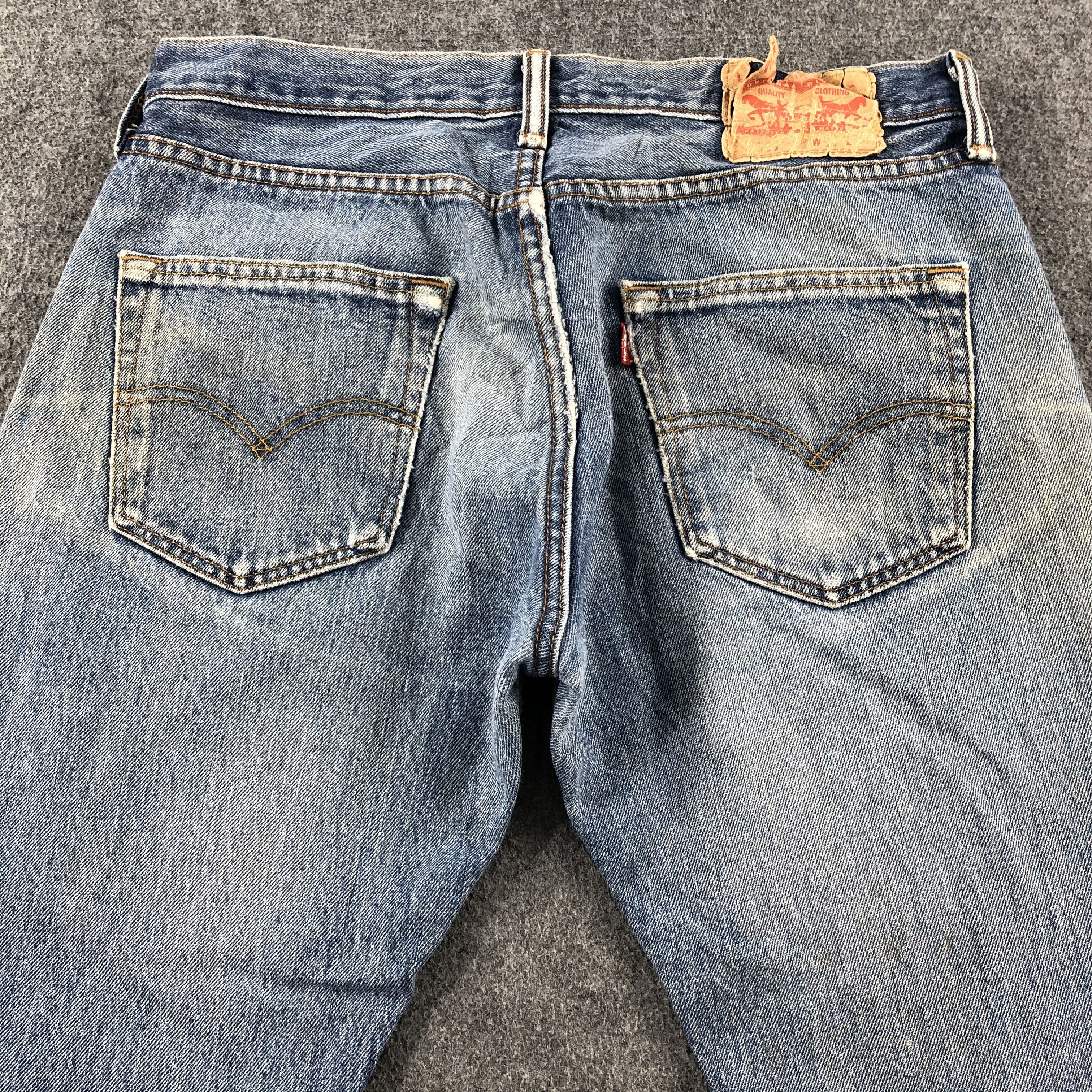 Levi's Vintage Blue Wash Levis 501 Jeans-J2371 Size US 31 - 4 Thumbnail