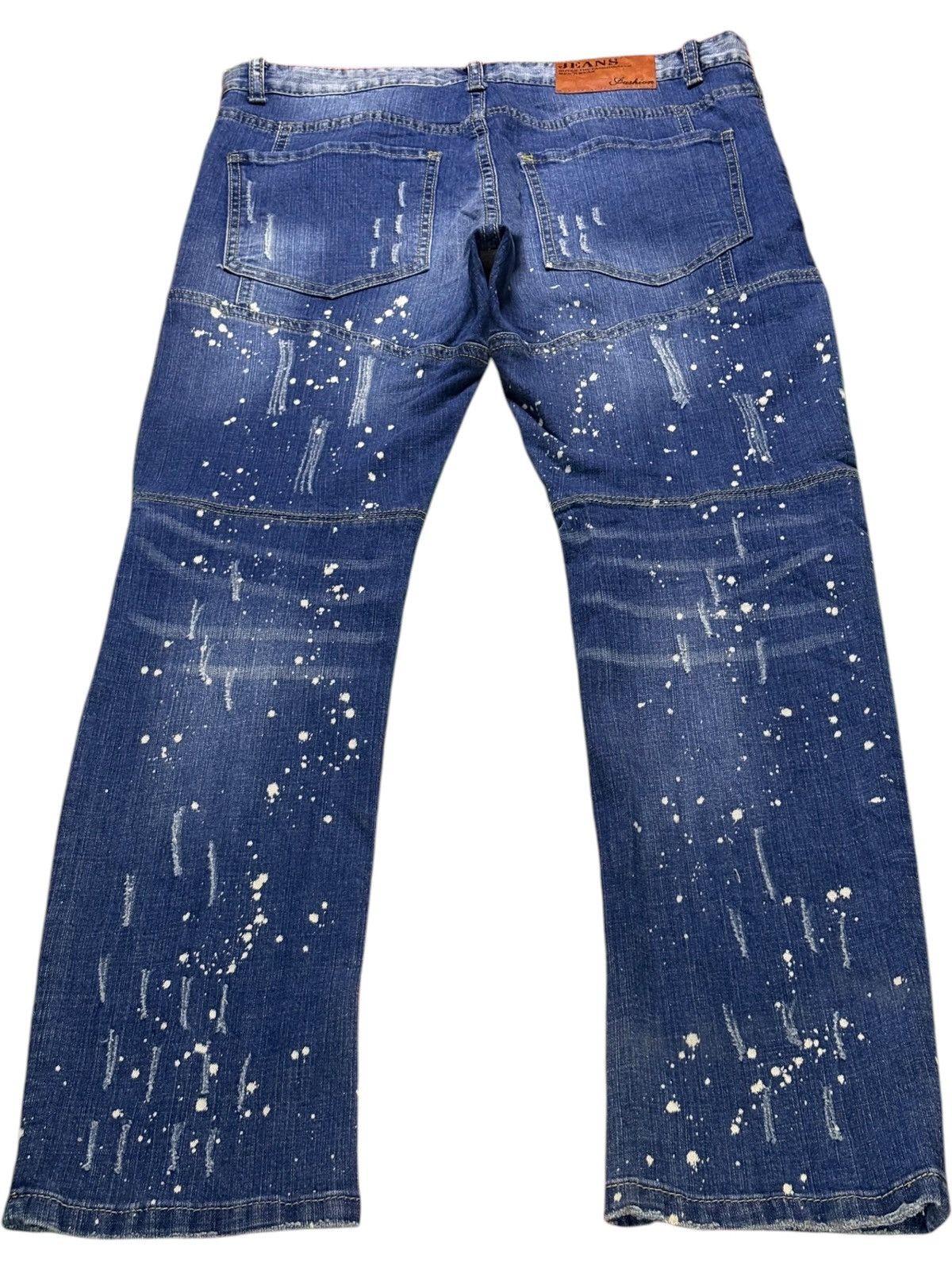 Japanese Brand Vintage Japanese Brand Patches Faded Acid Wash Slim Jeans Size US 33 - 2 Thumbnail
