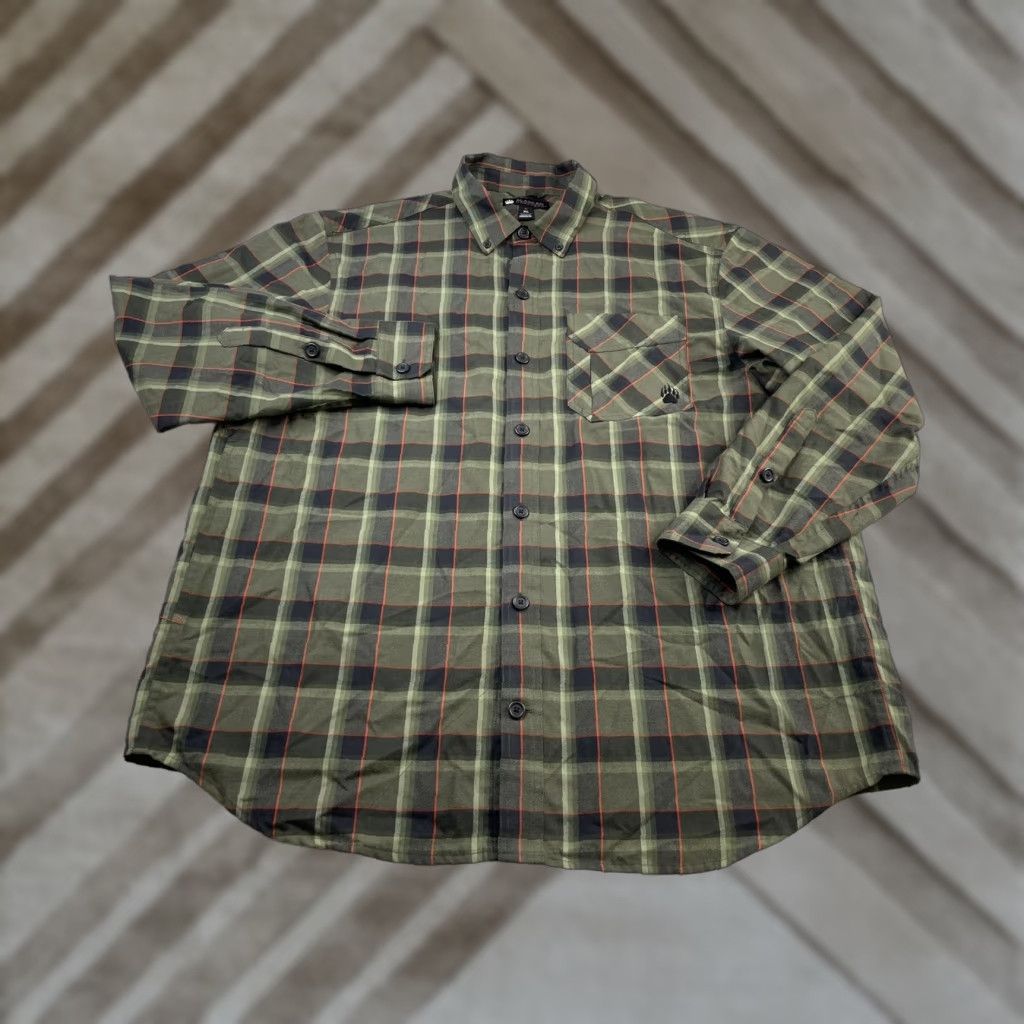 Vintage VINTAGE Alaskan Hardgear Shirt Flannel Plaid Button-Down Green Mens XL Size US XL / EU 56 / 4 - 1 Thumbnail