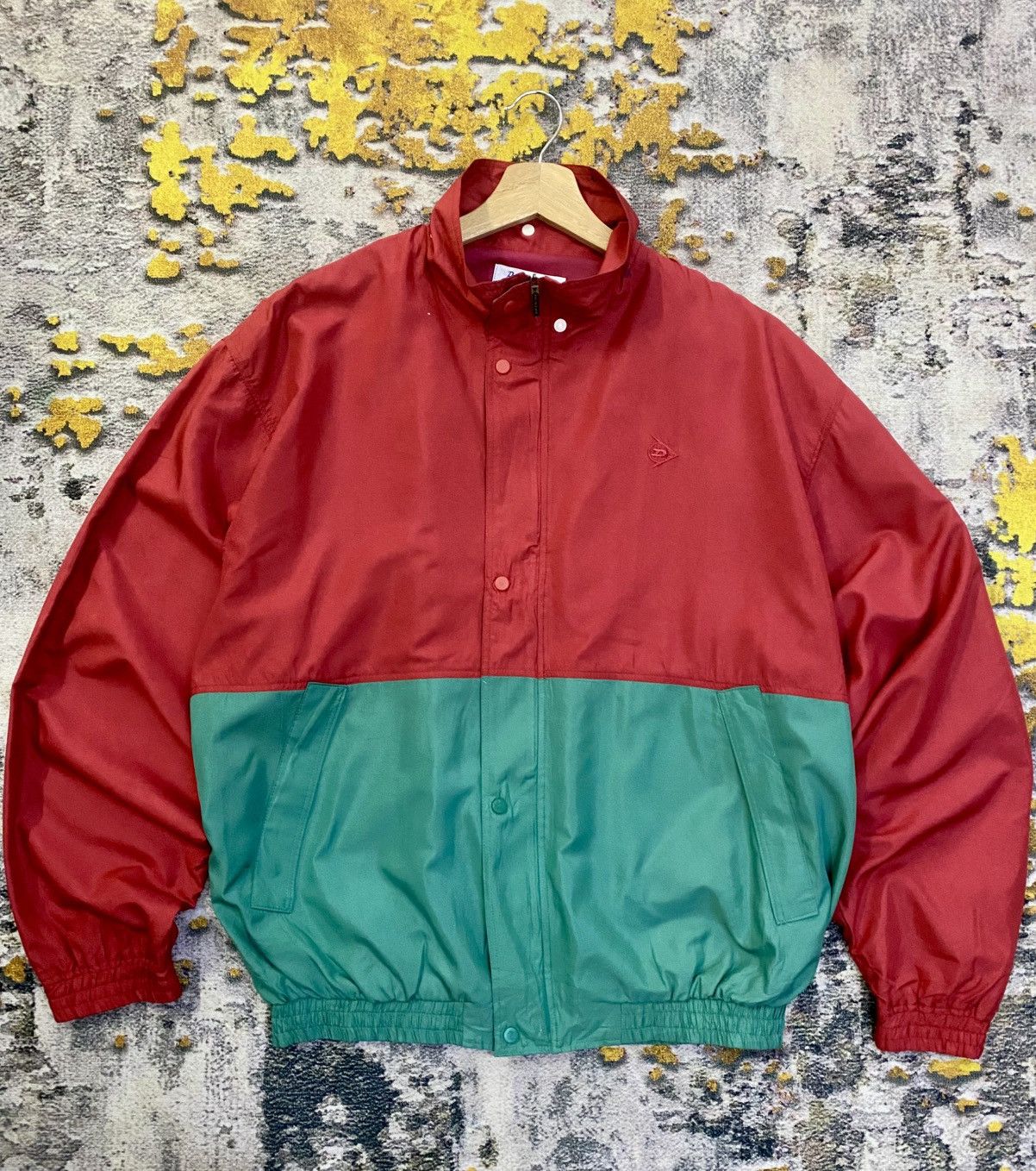 Dunlop × Vintage Vintage Dunlop Windbreaker Jacket Size US L / EU 52-54 / 3 - 2 Thumbnail