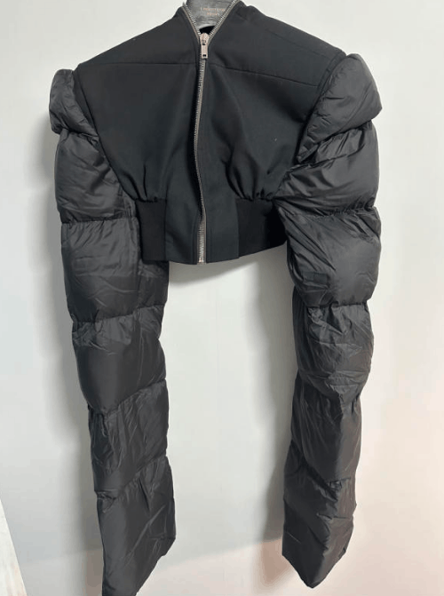 Rick Owens Rick Owens Black Puffer Bomber Jacket Size US XXS / EU 40 - 1 Thumbnail