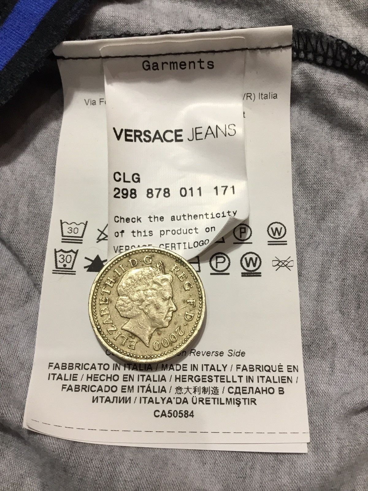 Versace Jeans Couture Men Black T-Shirt Vèrsace Jeans Size S Size US S / EU 44-46 / 1 - 6 Thumbnail