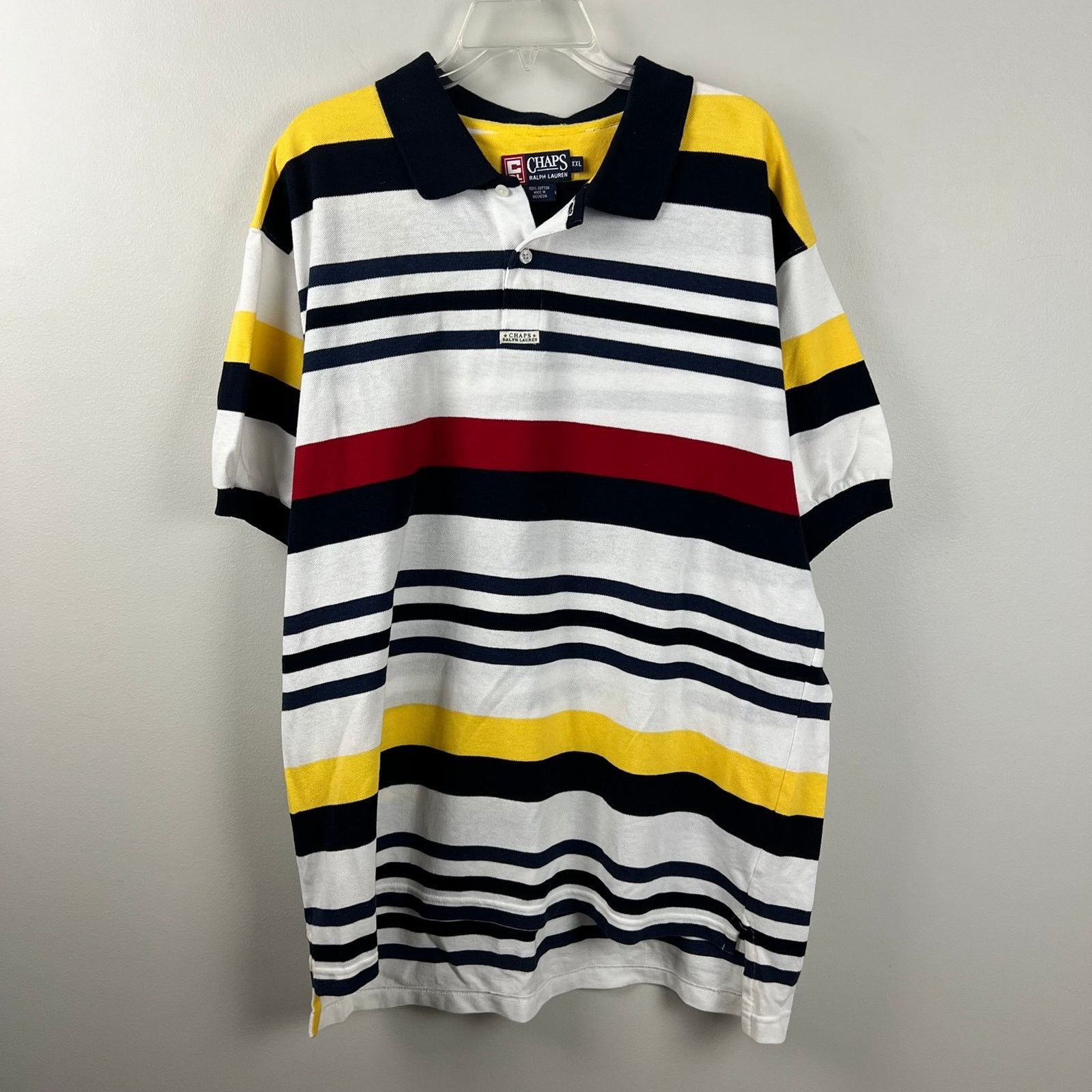 Ralph Lauren Vintage Chaps Ralph Lauren Striped Polo Size XXL Size US XXL / EU 58 / 5 - 1 Thumbnail