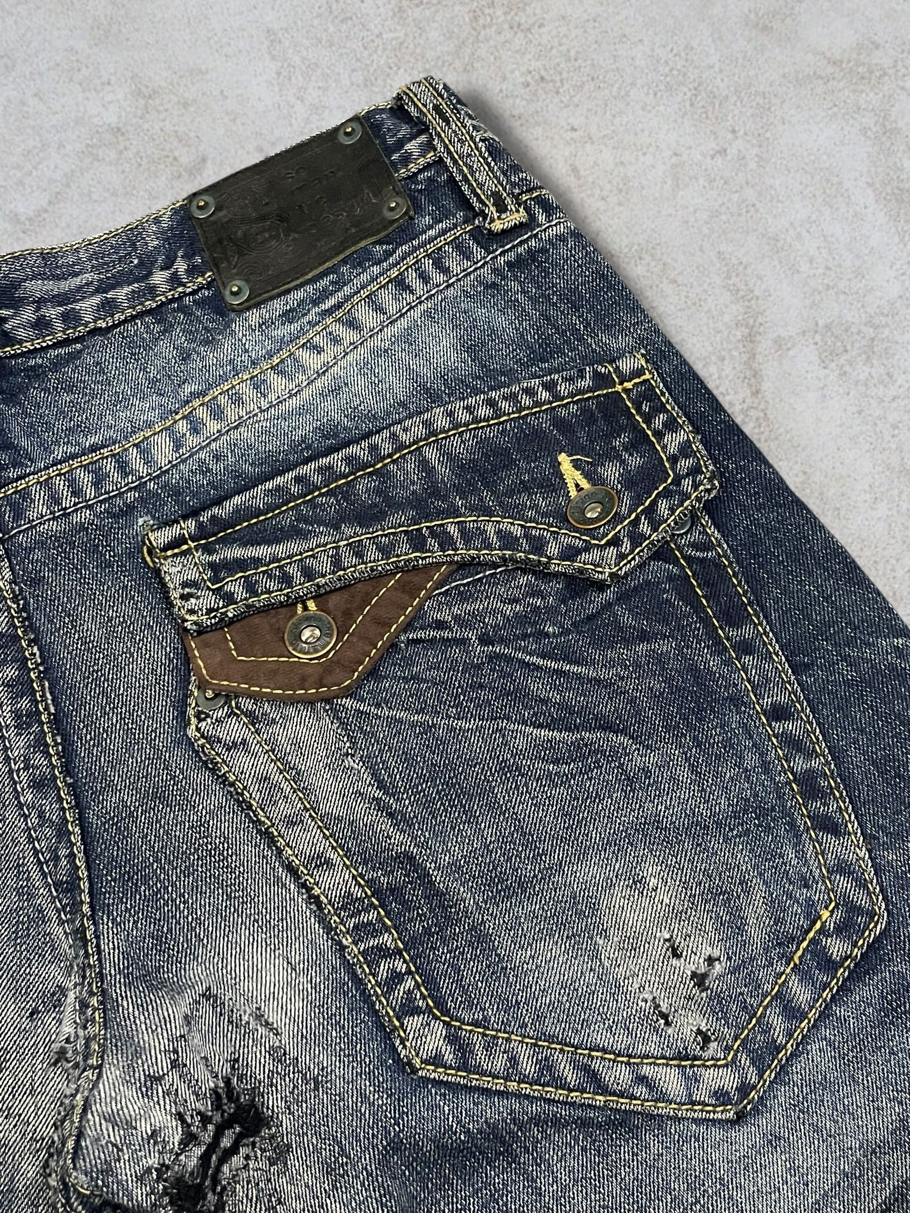 semanticdesign Semanticdesign Crazy Zip Bondage Style Bootcut Ripped Jeans Size US 32 / EU 48 - 10 Thumbnail