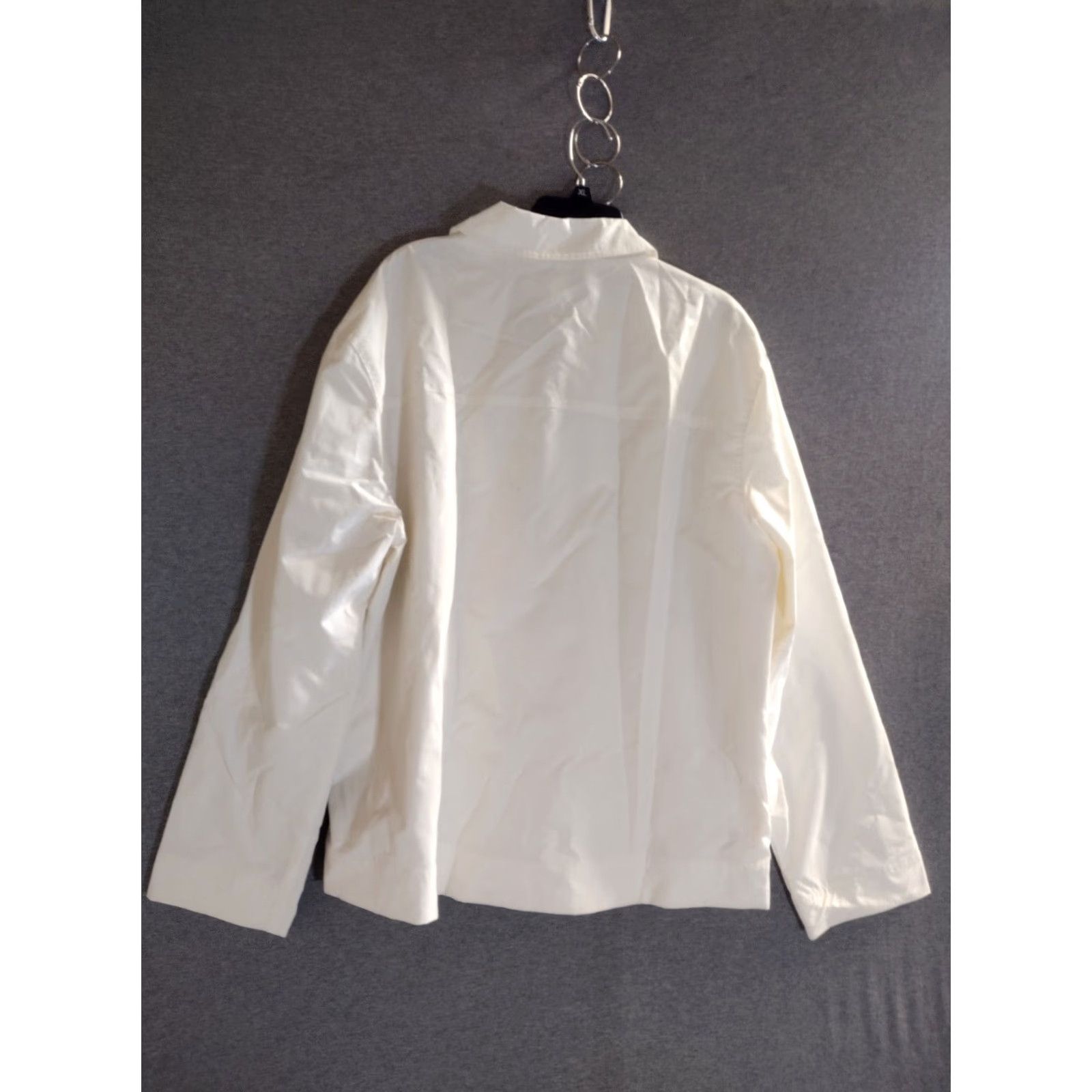 Vintage Stylus Ladarius Campbell Pull Over Long Sleeve 1/4 Zip Shirt Ivory XL Mens Classic Modern Casual Style Shirt Size US XL / EU 56 / 4 - 2 Thumbnail