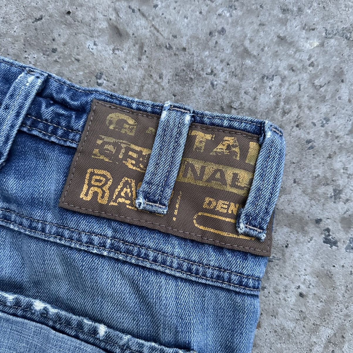 G-Star Vintage Ultra Rare G-Star Raw Jeans Size W30xL32 Crazy Fit Size US 30 / EU 46 - 10 Thumbnail